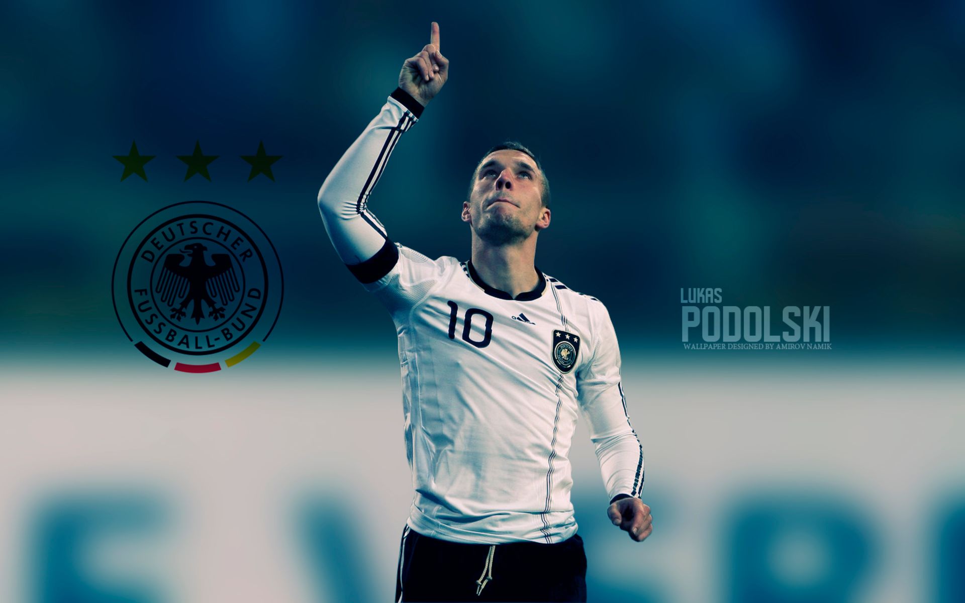 Descarga gratuita de fondo de pantalla para móvil de Fútbol, Deporte, Selección De Fútbol De Alemania, Lukas Podolski.