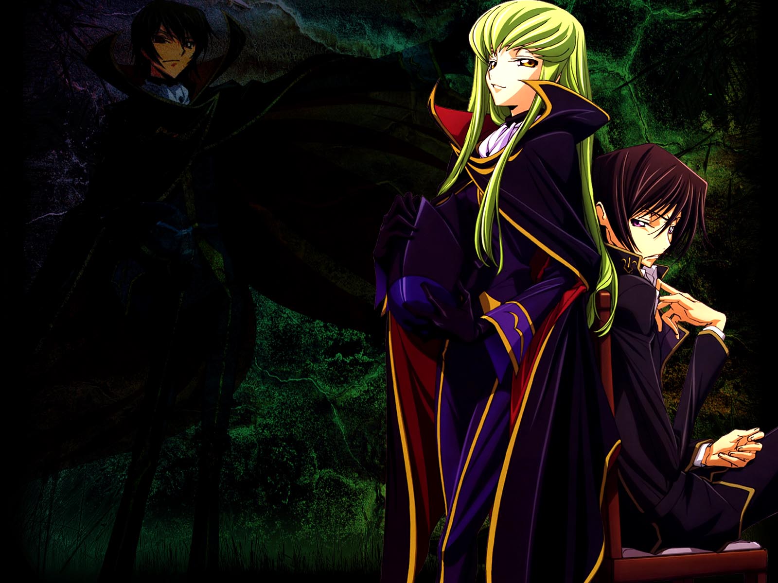 Baixar papel de parede para celular de Anime, Lelouch Lamperouge, Suzaku Kururugi, Código Geass, C C (Código Geass) gratuito.