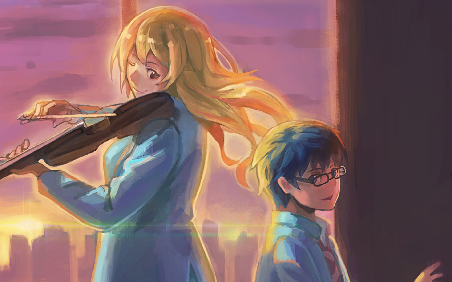 Free download wallpaper Anime, Kousei Arima, Kaori Miyazono, Your Lie In April on your PC desktop