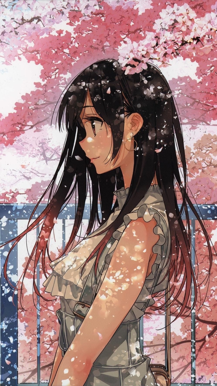 無料モバイル壁紙桜の花, アニメ, 茶髪, 一ノ瀬千鶴, カノジョおかりします, 彼女 お借りしますをダウンロードします。