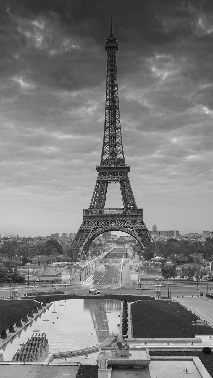 Download mobile wallpaper Sky, Paris, Eiffel Tower, Monuments, Sunrise, France, Cloud, Monument, Man Made for free.