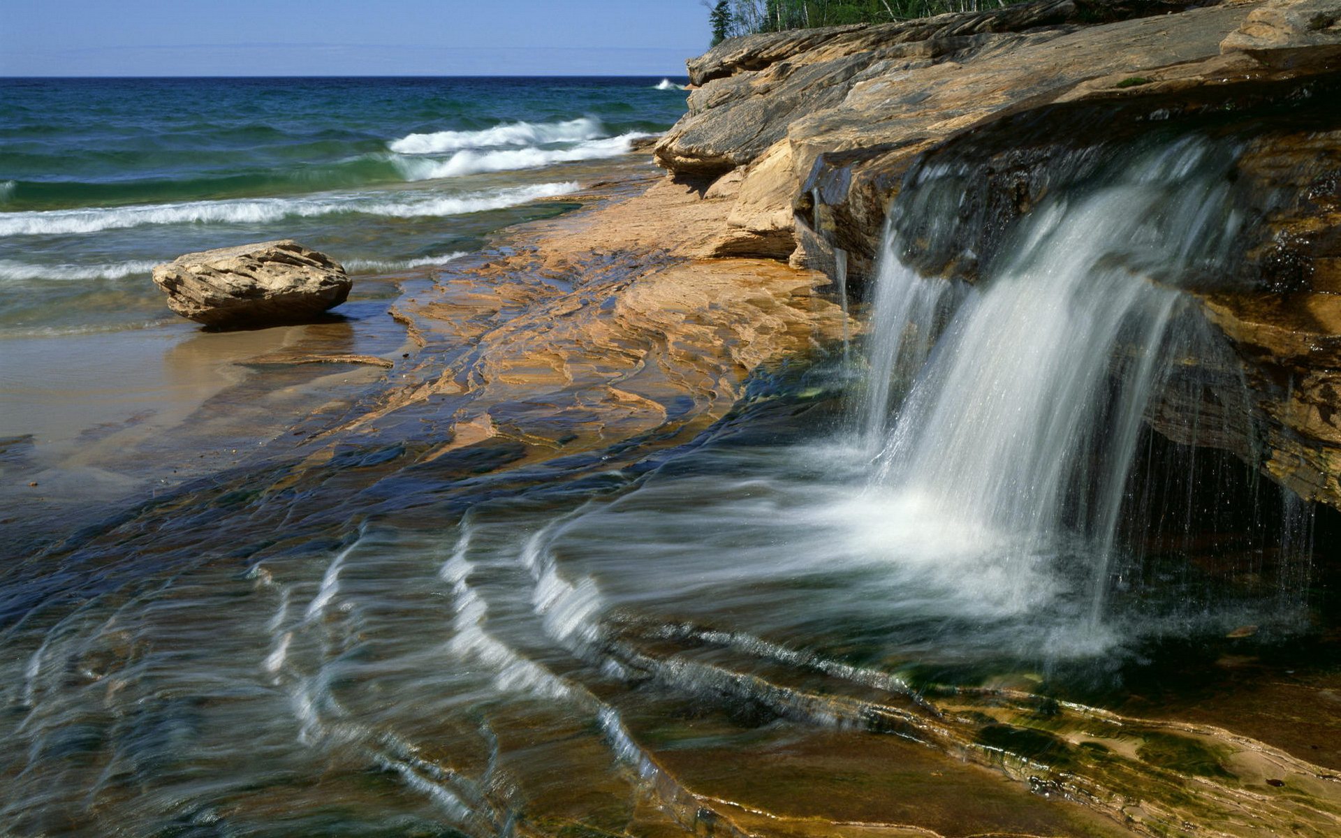 159350 baixar imagens praia, terra/natureza, cachoeira, água, cachoeiras - papéis de parede e protetores de tela gratuitamente