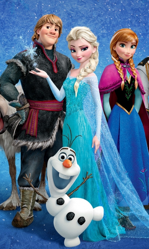 Descarga gratuita de fondo de pantalla para móvil de Películas, Frozen: El Reino Del Hielo, Congelado (Película), Ana (Congelada), Elsa (Congelada), Hans (Congelado), Kristoff (Congelado), Olaf (Congelado).