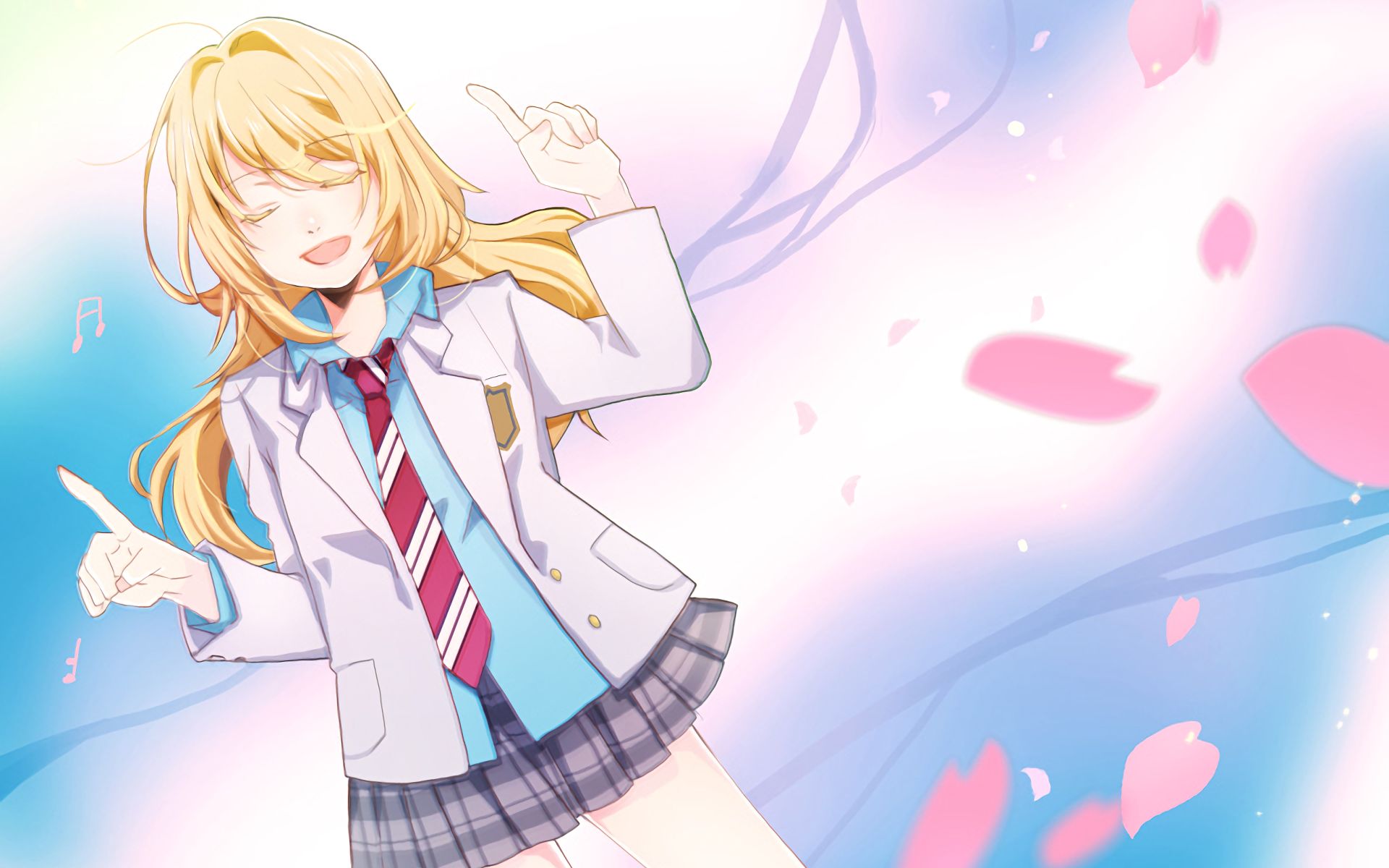 Descarga gratuita de fondo de pantalla para móvil de Animado, Kaori Miyazono, Shigatsu Wa Kimi No Uso.