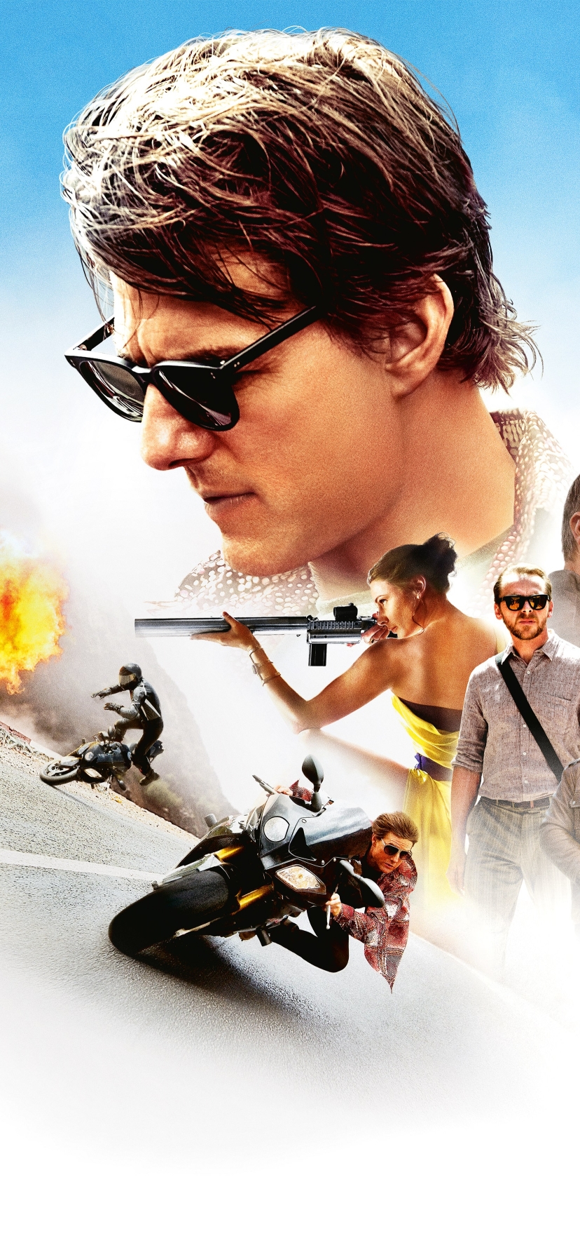Download mobile wallpaper Movie, Jeremy Renner, Simon Pegg, Tom Cruise, Rebecca Ferguson, Mission: Impossible, Mission: Impossible Rogue Nation, Ilsa Faust, Ving Rhames for free.