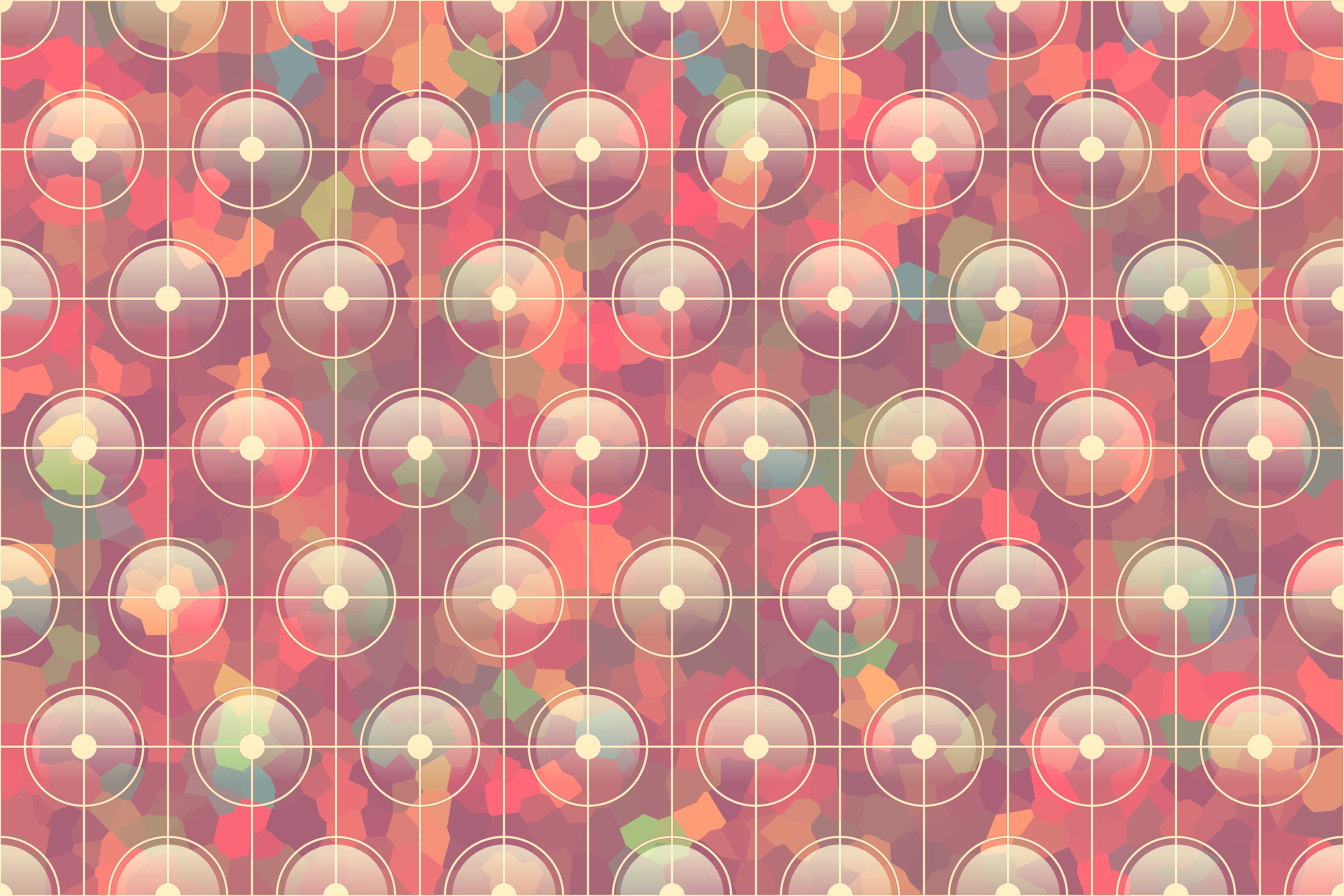 PC Wallpapers vector, circles, lines, points, point, colorful, colourful