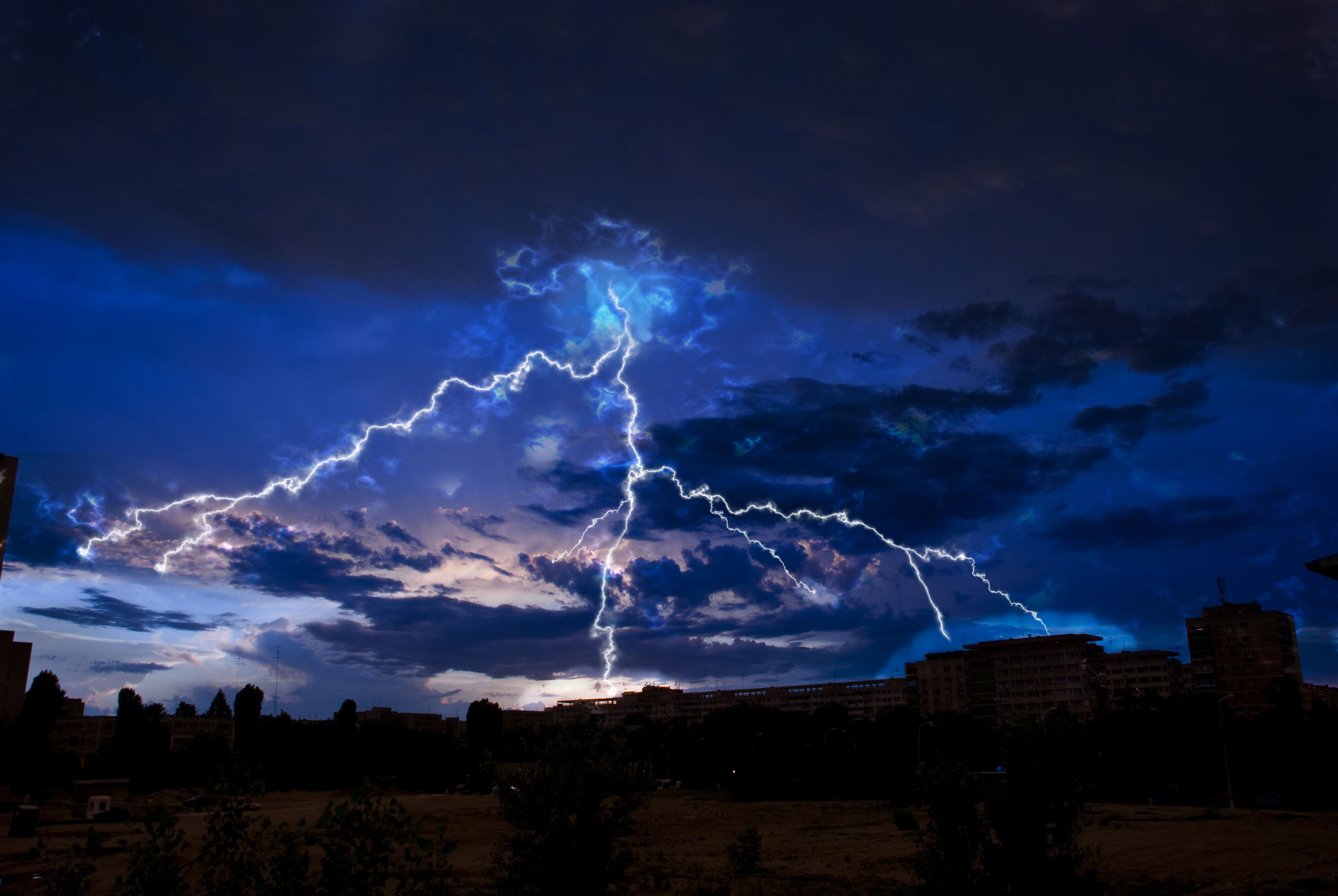 Free download wallpaper Sky, Lightning, Earth, Photography on your PC desktop