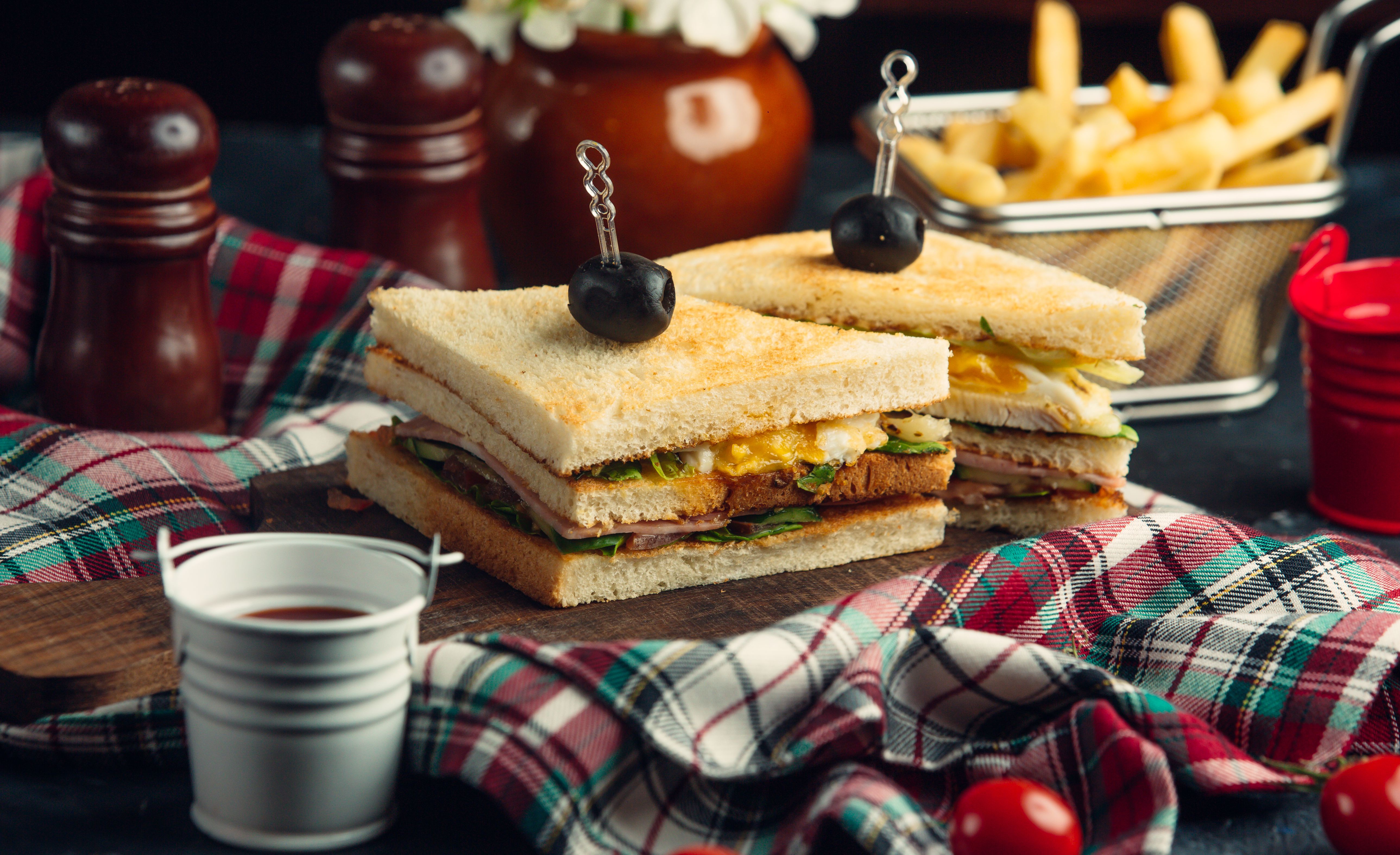 Download mobile wallpaper Food, Still Life, French Fries, Sandwich for free.