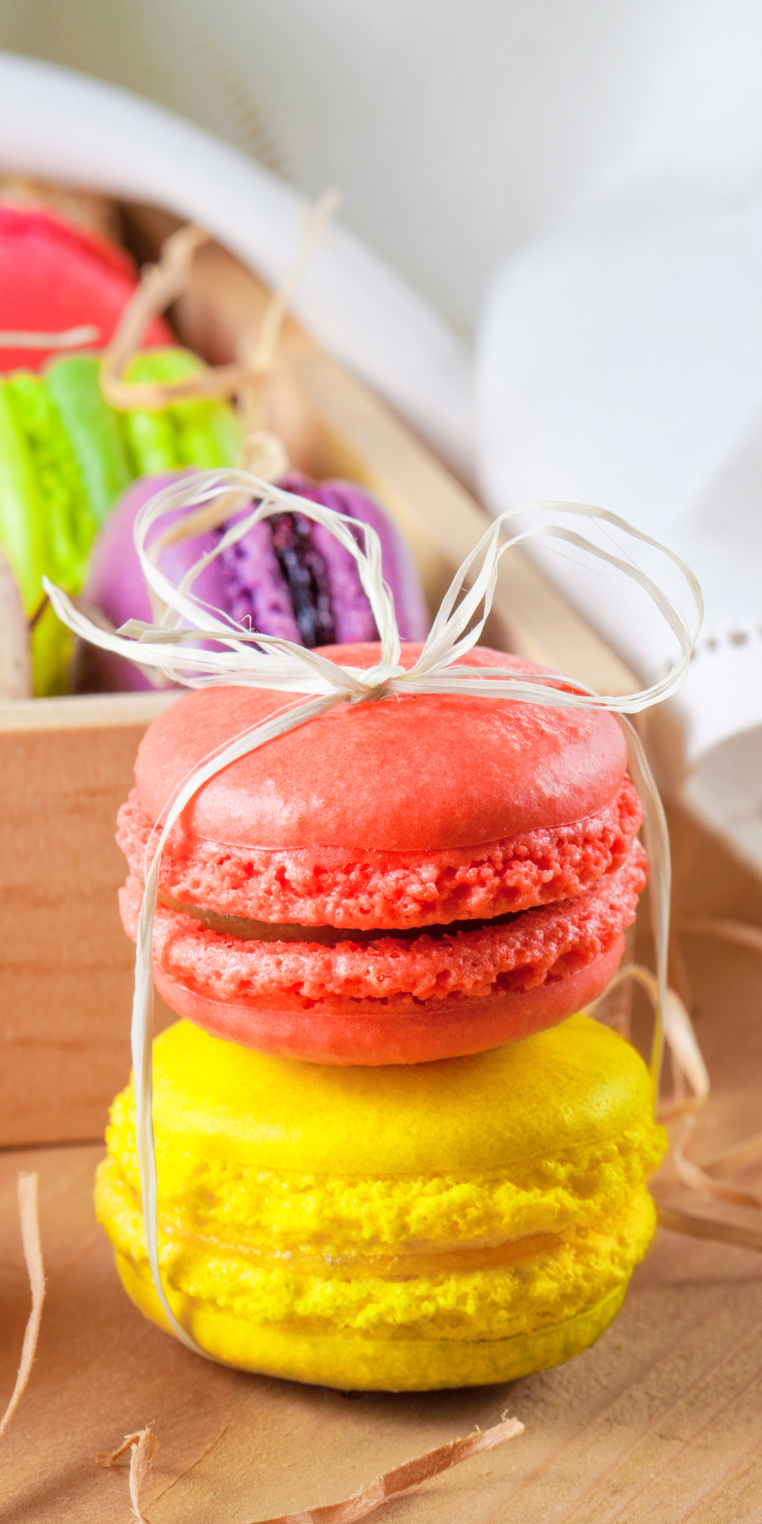 Download mobile wallpaper Food, Dessert, Colors, Sweets, Macaron for free.