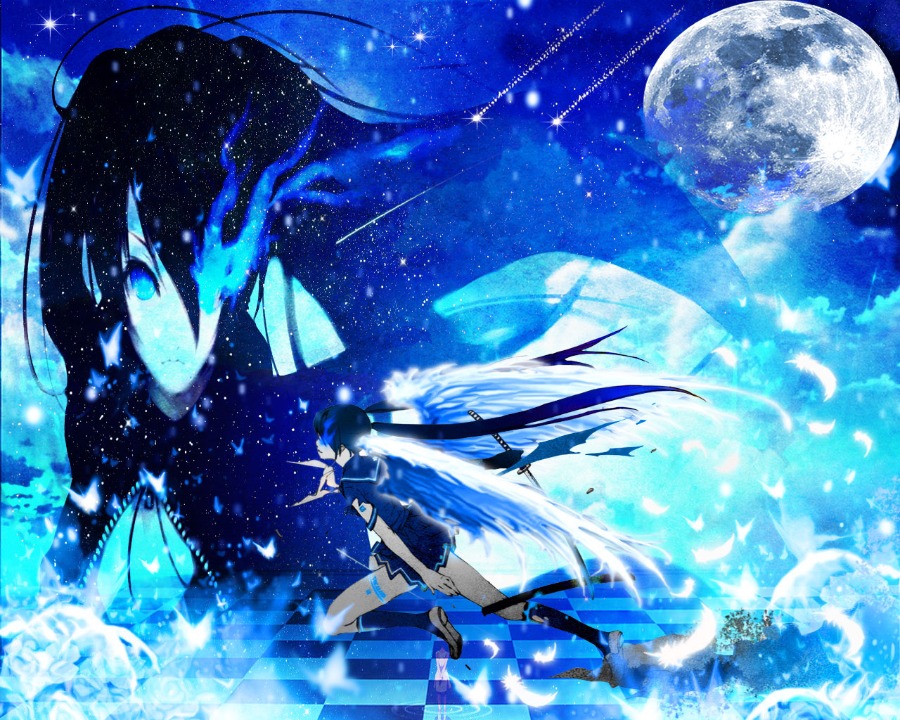 Free download wallpaper Anime, Black Rock Shooter on your PC desktop