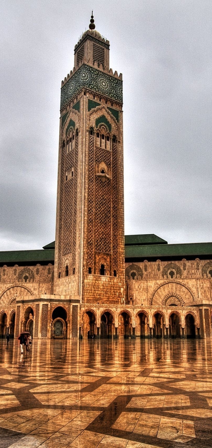 1166937 baixar papel de parede religioso, mesquita hassan ii, marrocos, magreb - protetores de tela e imagens gratuitamente