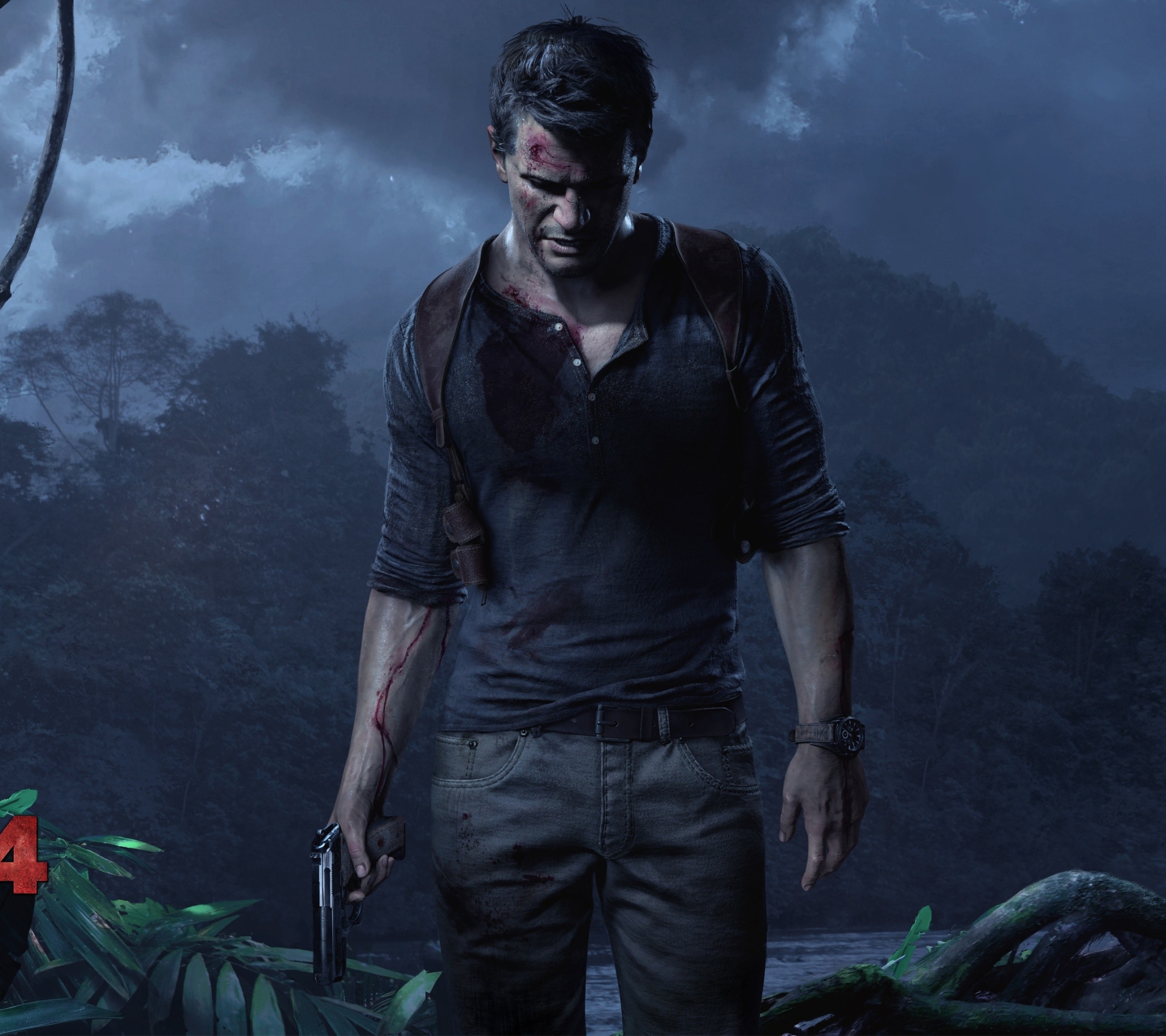 Free download wallpaper Uncharted, Video Game, Gun, Nathan Drake, Uncharted 4: A Thief's End on your PC desktop
