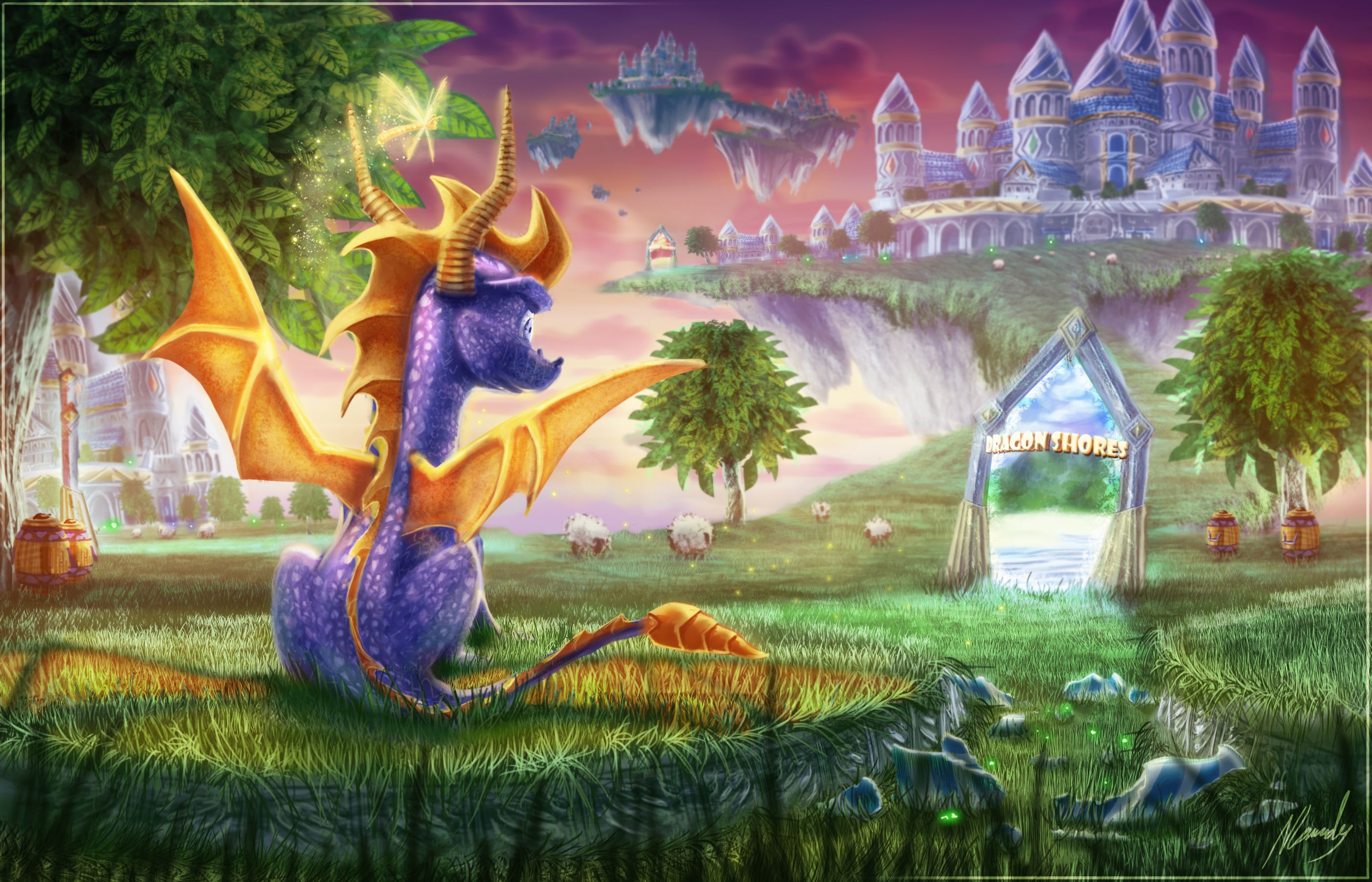 Die besten Spyro The Dragon-Hintergründe für den Telefonbildschirm