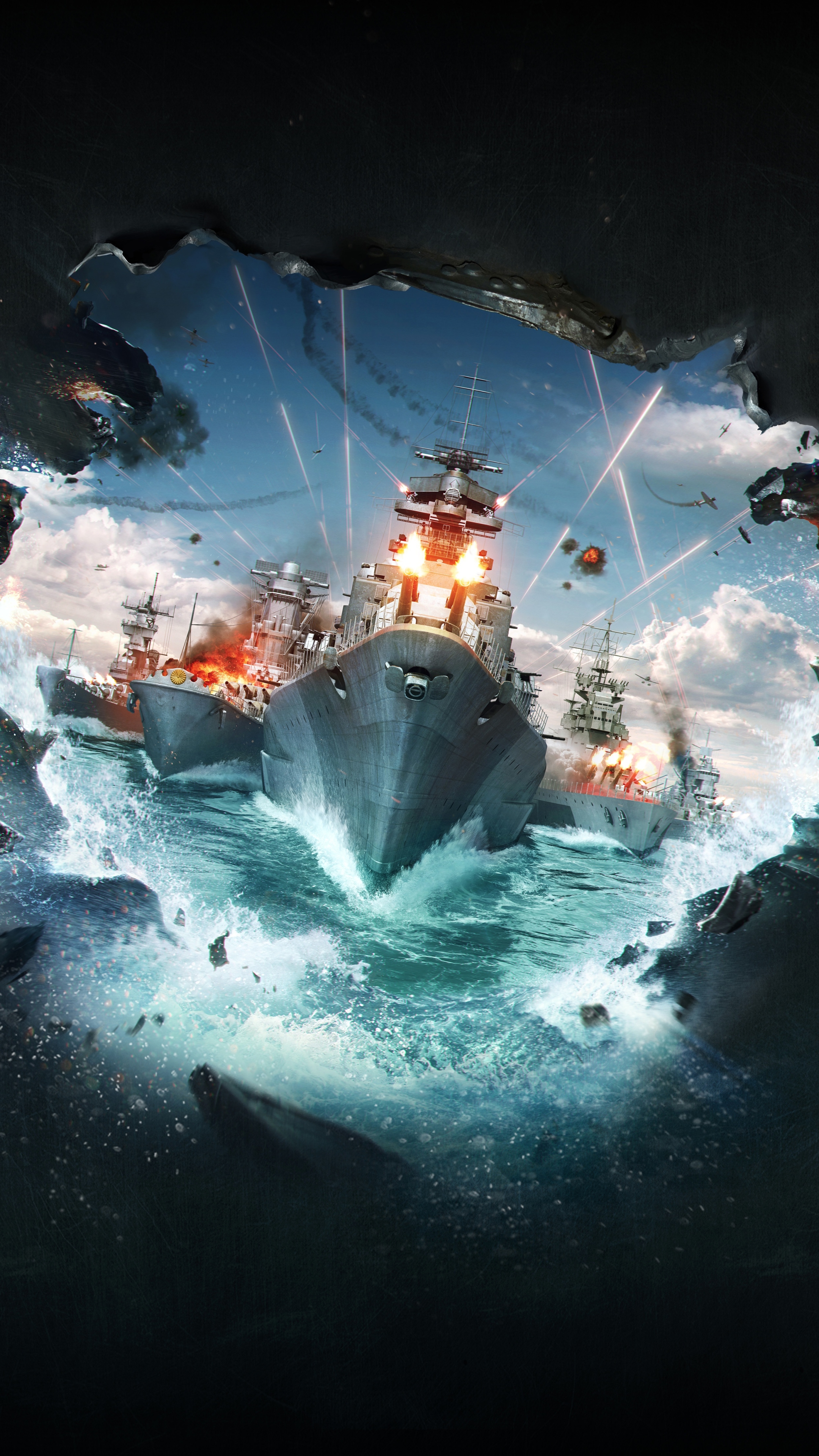 Laden Sie das Computerspiele, Kriegsschiff, World Of Warships, Kriegsschiffe-Bild kostenlos auf Ihren PC-Desktop herunter