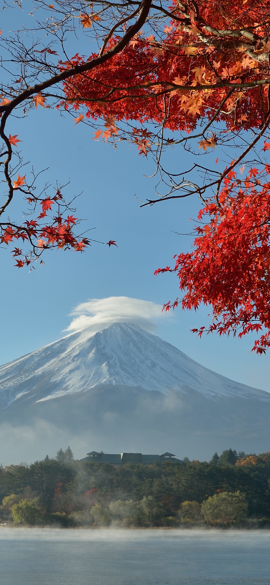 Download mobile wallpaper Nature, Fall, Earth, Japan, Volcano, Mount Fuji, Volcanoes for free.