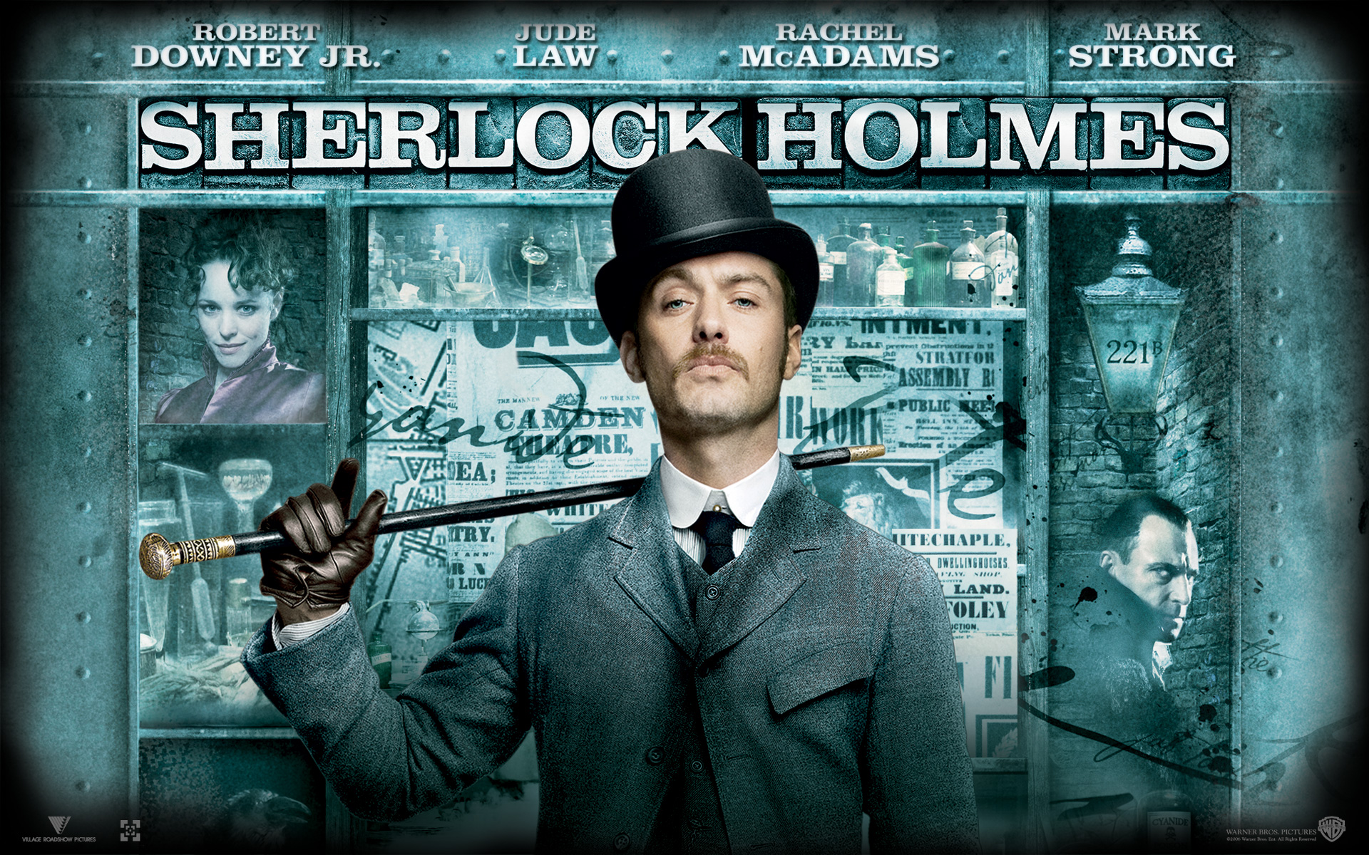 Laden Sie das Filme, Sherlock Holmes-Bild kostenlos auf Ihren PC-Desktop herunter
