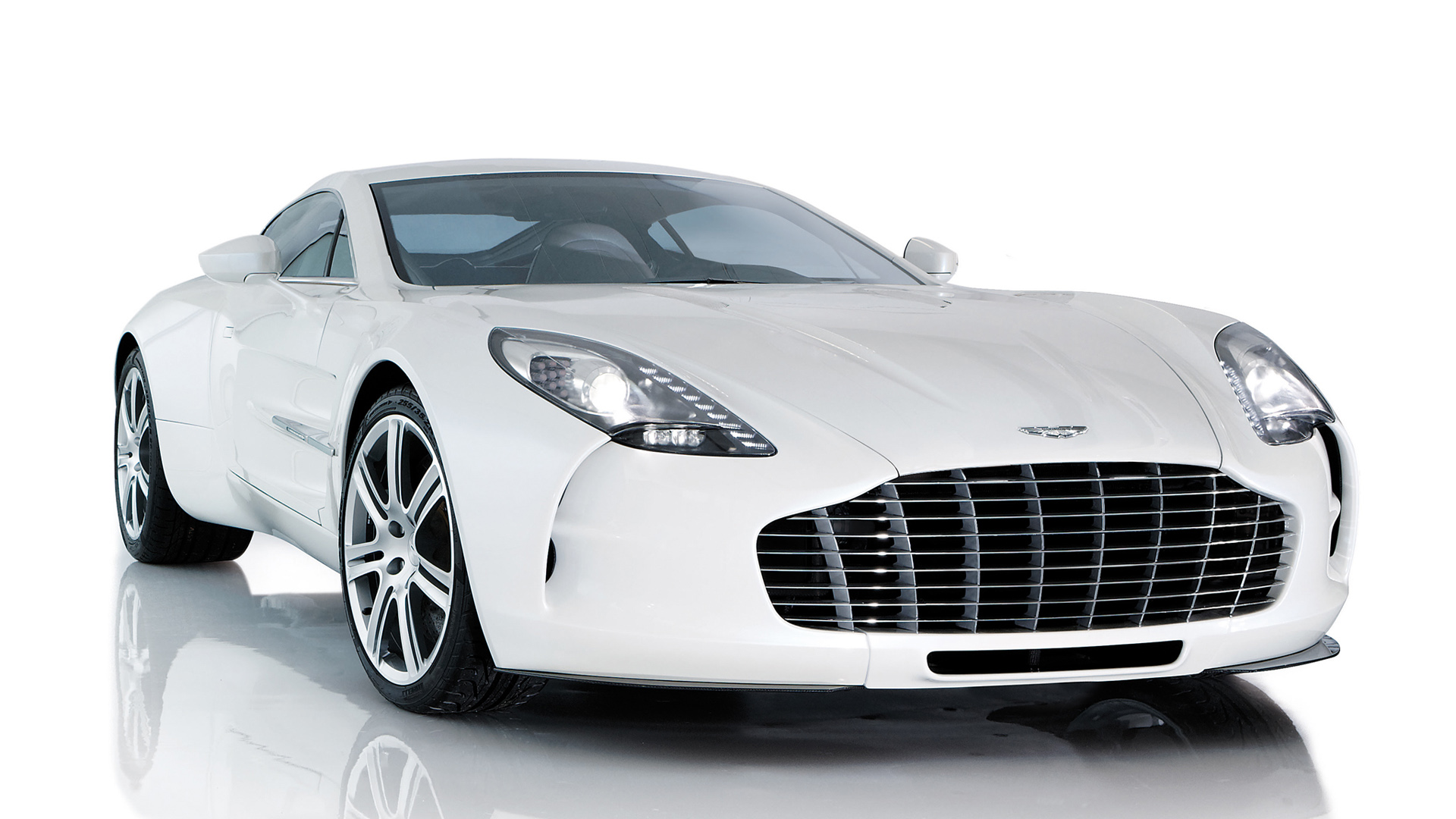 Download mobile wallpaper Aston Martin, Car, Aston Martin One 77, Vehicles, Coupé, White Car for free.