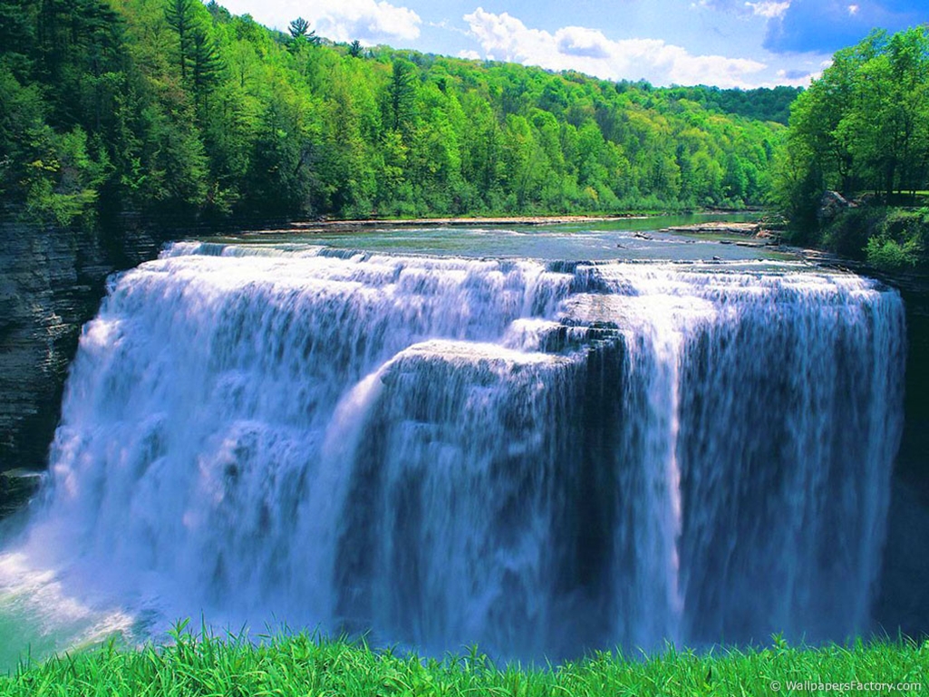 waterfall, earth