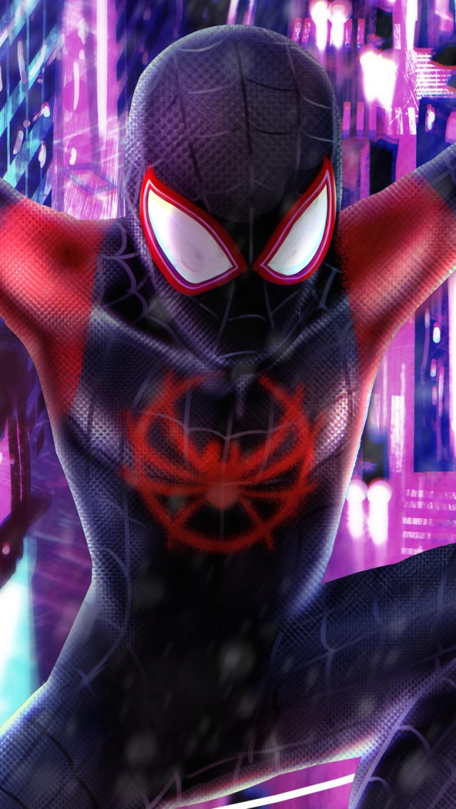 Descarga gratuita de fondo de pantalla para móvil de Películas, Spider Man, Millas Morales, Spider Man: Un Nuevo Universo.