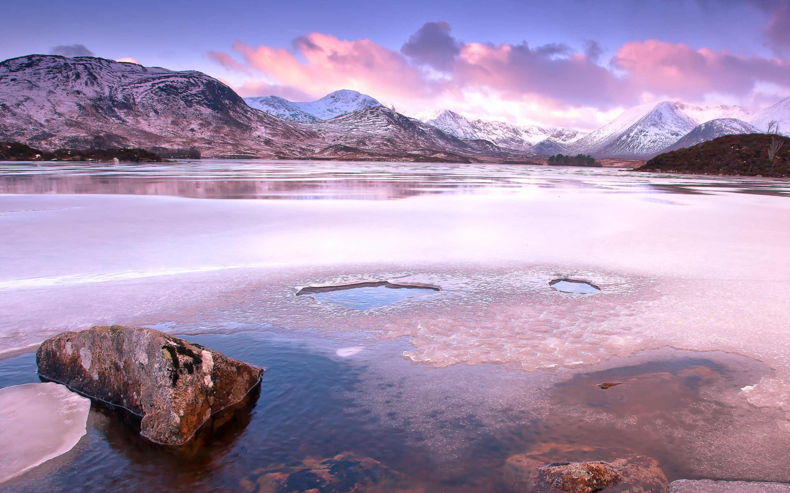 Download mobile wallpaper Landscape, Ice, Mountain, Lake, Earth for free.