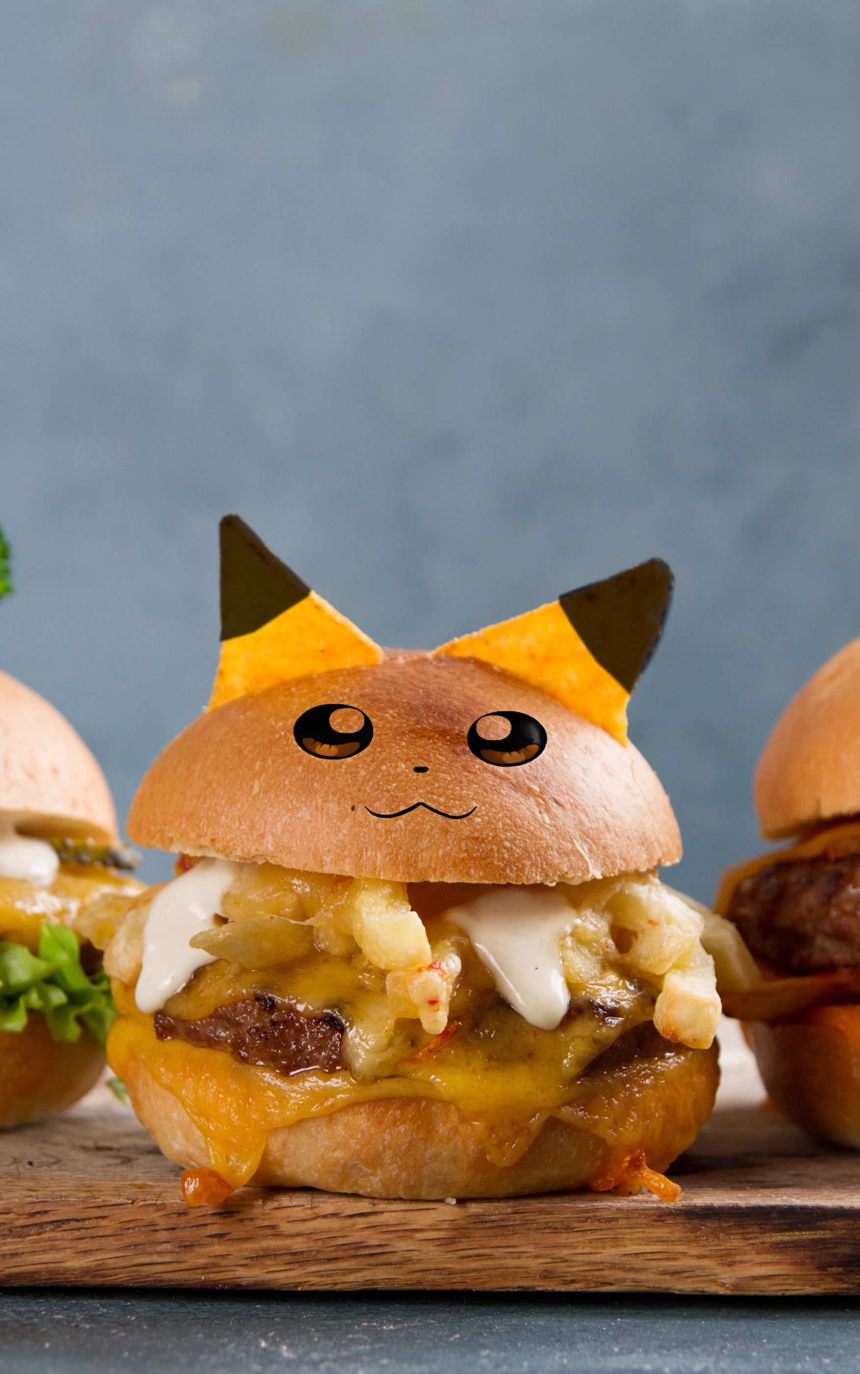 Handy-Wallpaper Hamburger, Pokémon, Nahrungsmittel kostenlos herunterladen.