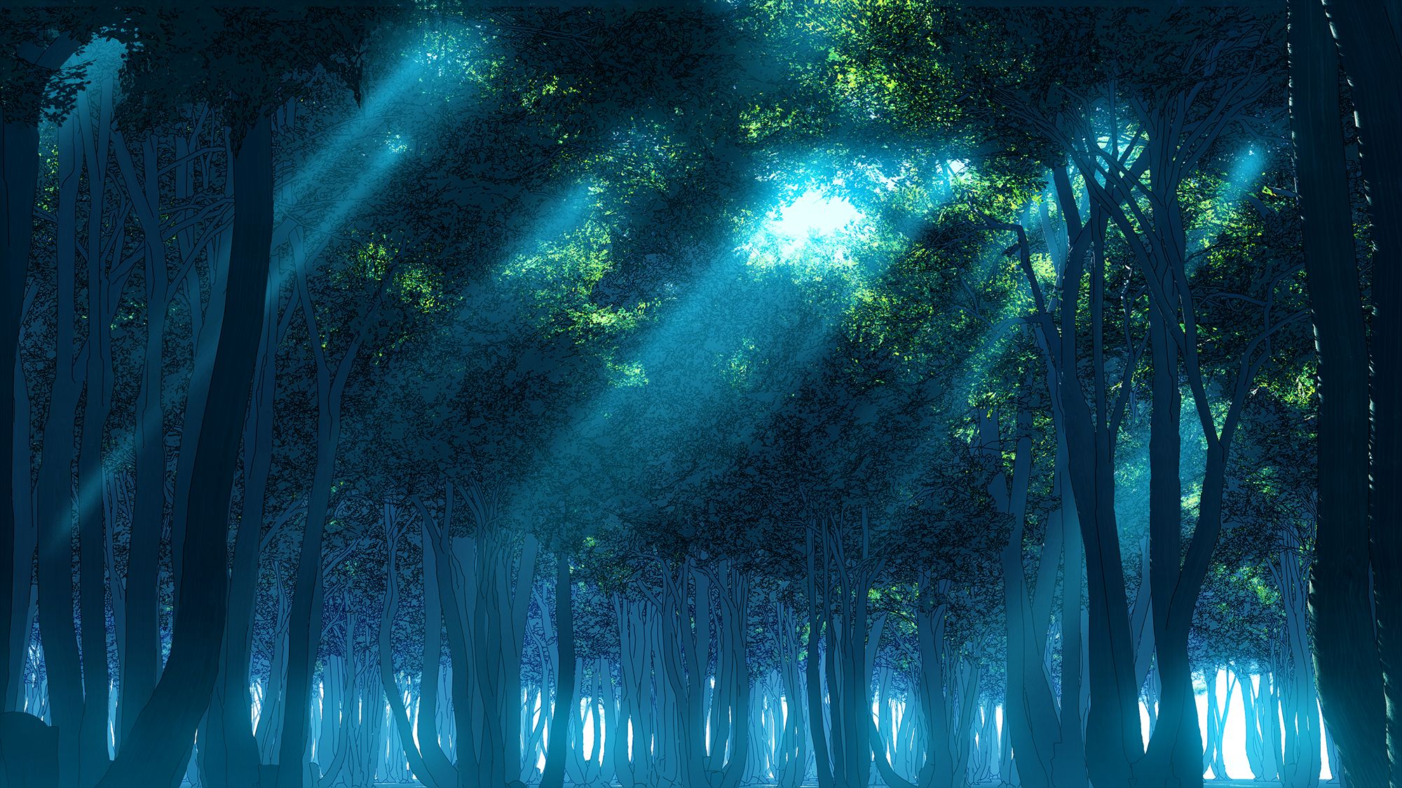 Baixe gratuitamente a imagem Anime, Floresta na área de trabalho do seu PC