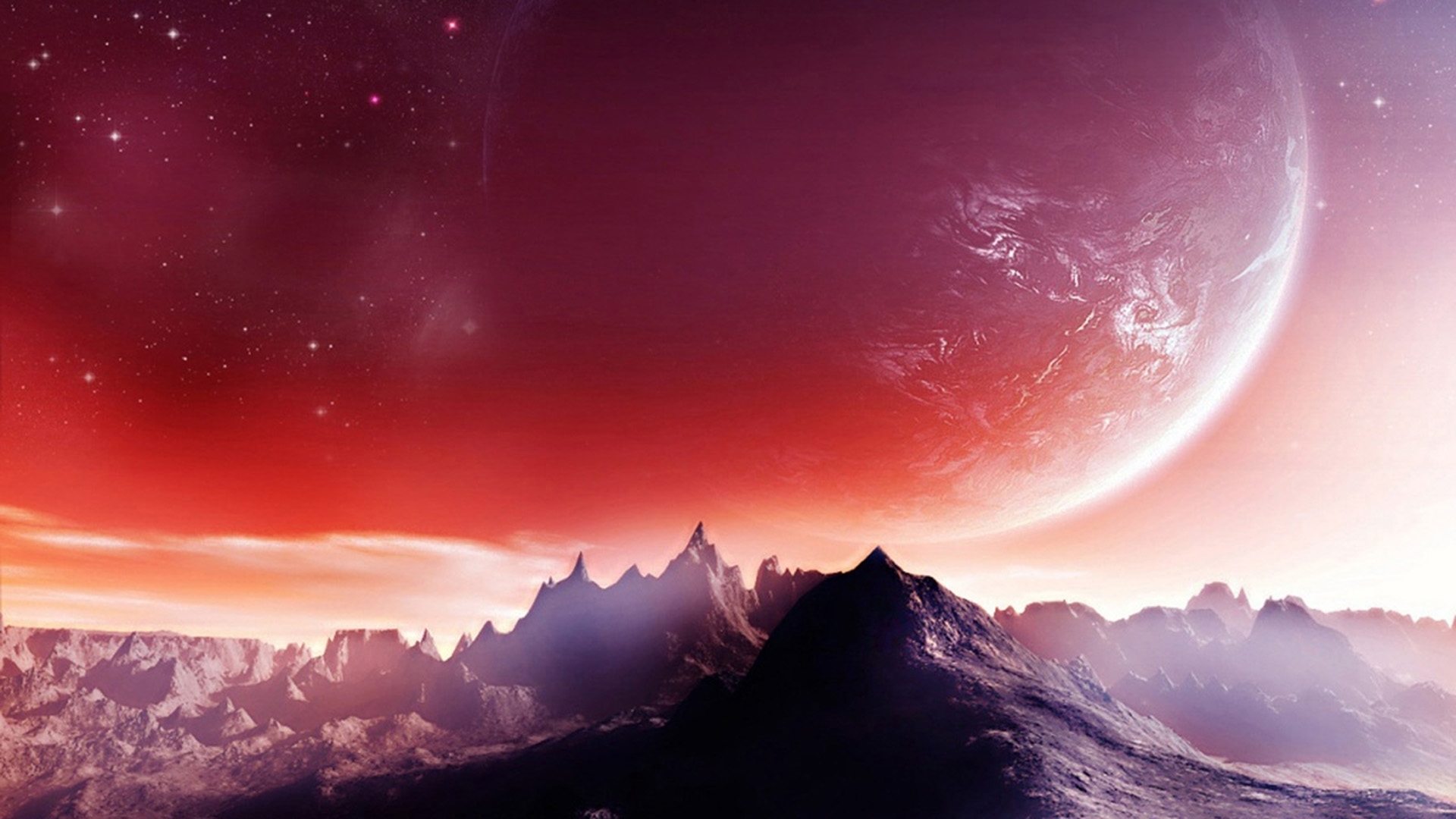 Handy-Wallpaper Landschaft, Science Fiction kostenlos herunterladen.