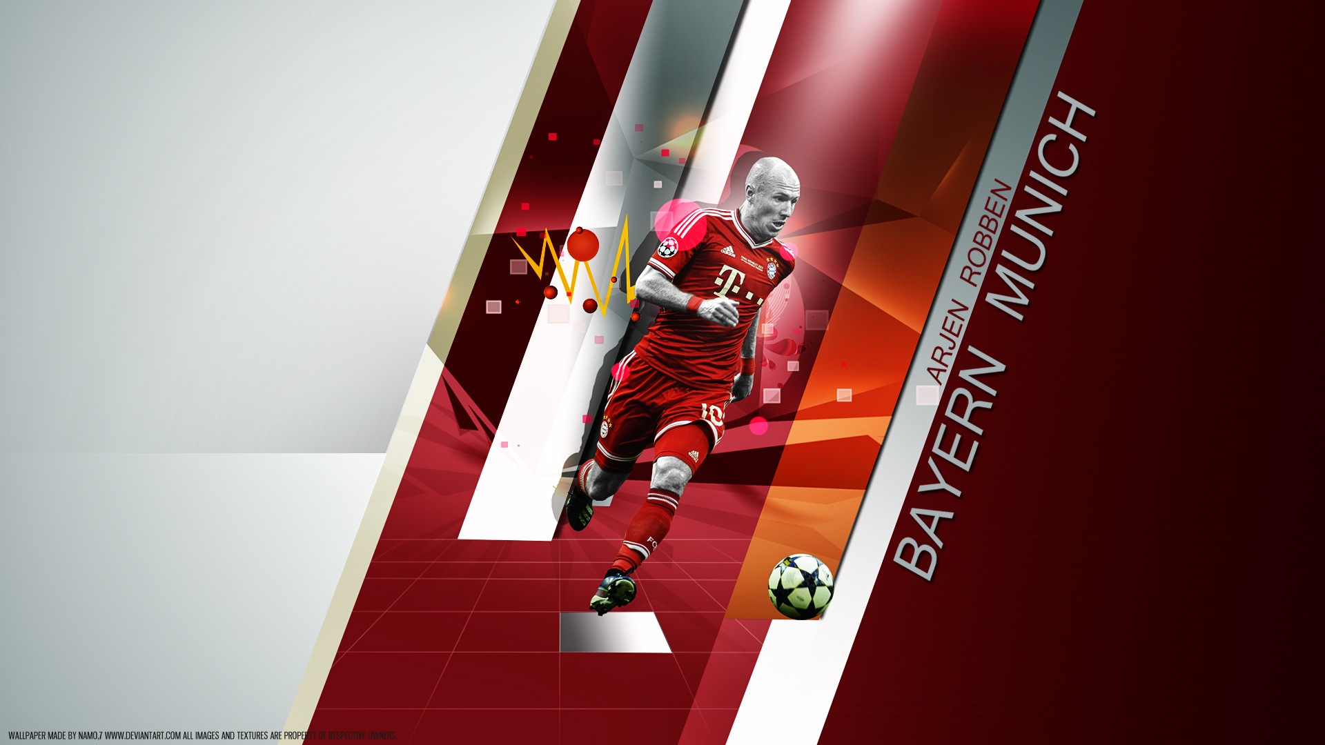 Handy-Wallpaper Sport, Fußball, Fc Bayern München, Arjen Robben kostenlos herunterladen.