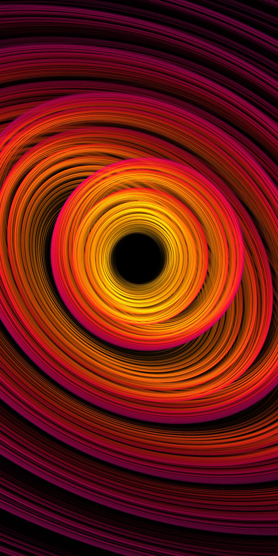 Download mobile wallpaper Abstract, Fractal, Circle, Orange (Color), Apophysis (Software) for free.