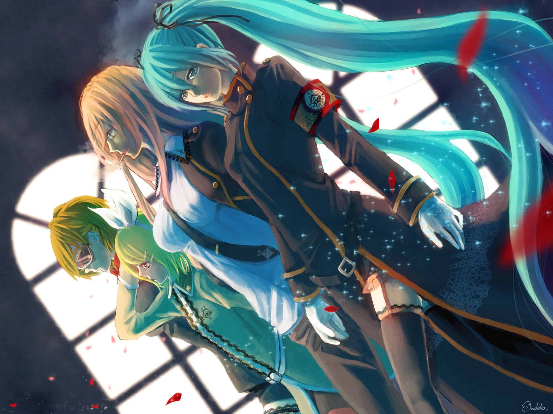 Descarga gratis la imagen Vocaloid, Luka Megurine, Animado, Hatsune Miku, Rin Kagamine, Len Kagamine en el escritorio de tu PC