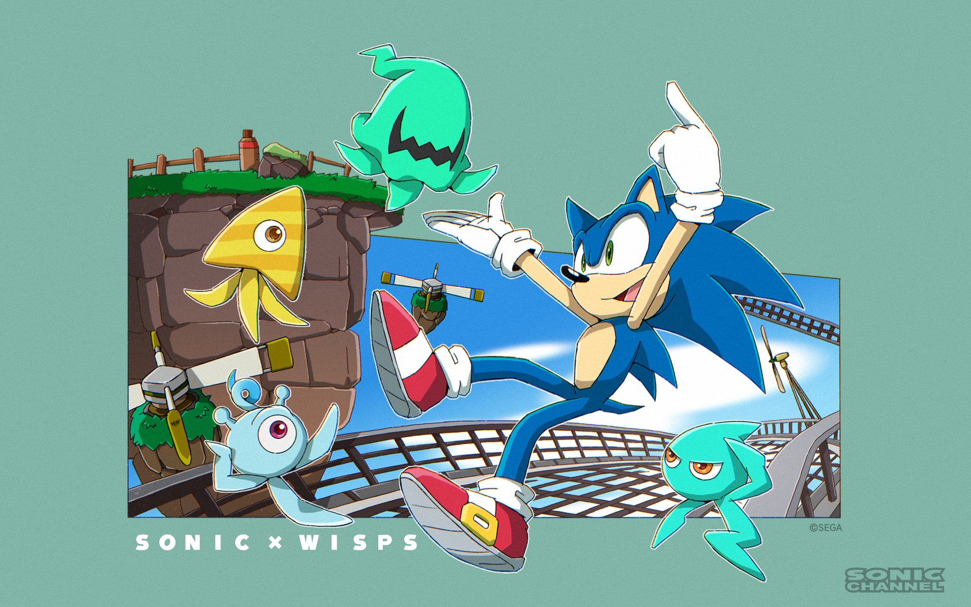 Скачать обои Sonic Colors: Восстание Огоньков на телефон бесплатно