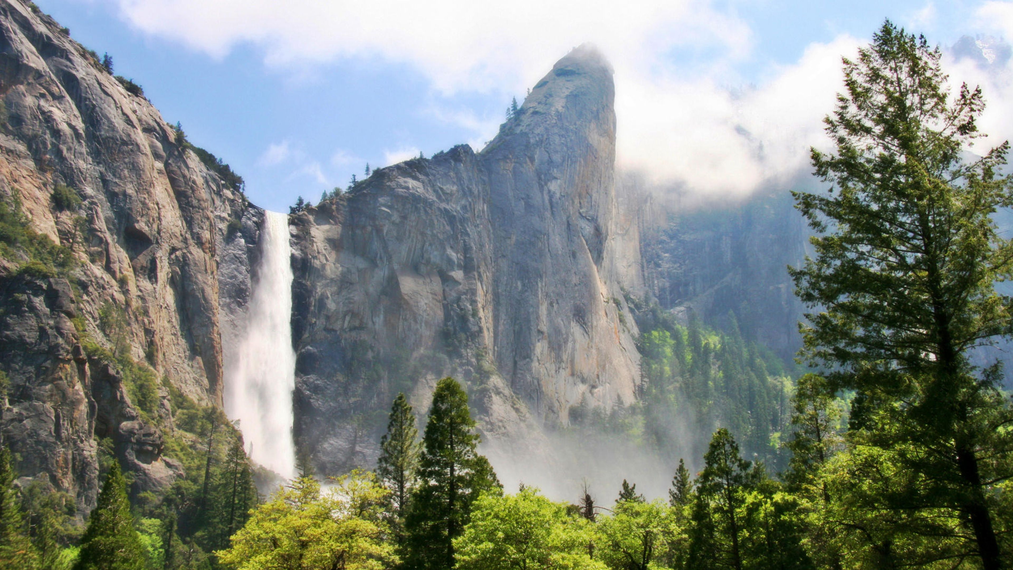 Download mobile wallpaper Waterfall, Earth, Yosemite Falls for free.