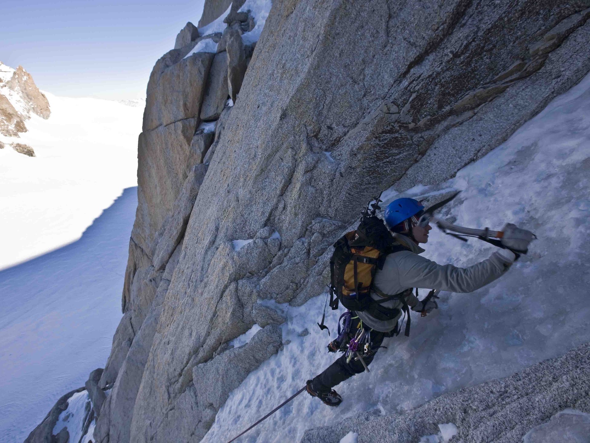 mountaineering, sports, mountain, snow, winter