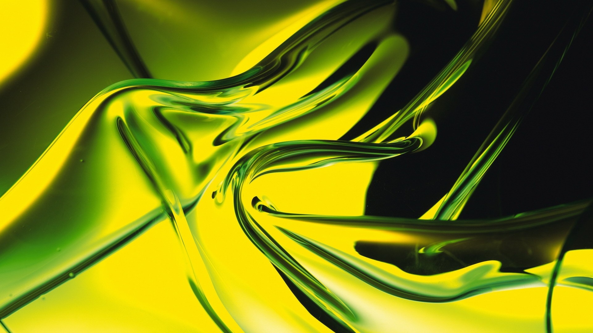 Скачать обои бесплатно Зеленый, Жёлтый, Абстрактные картинка на рабочий стол ПК