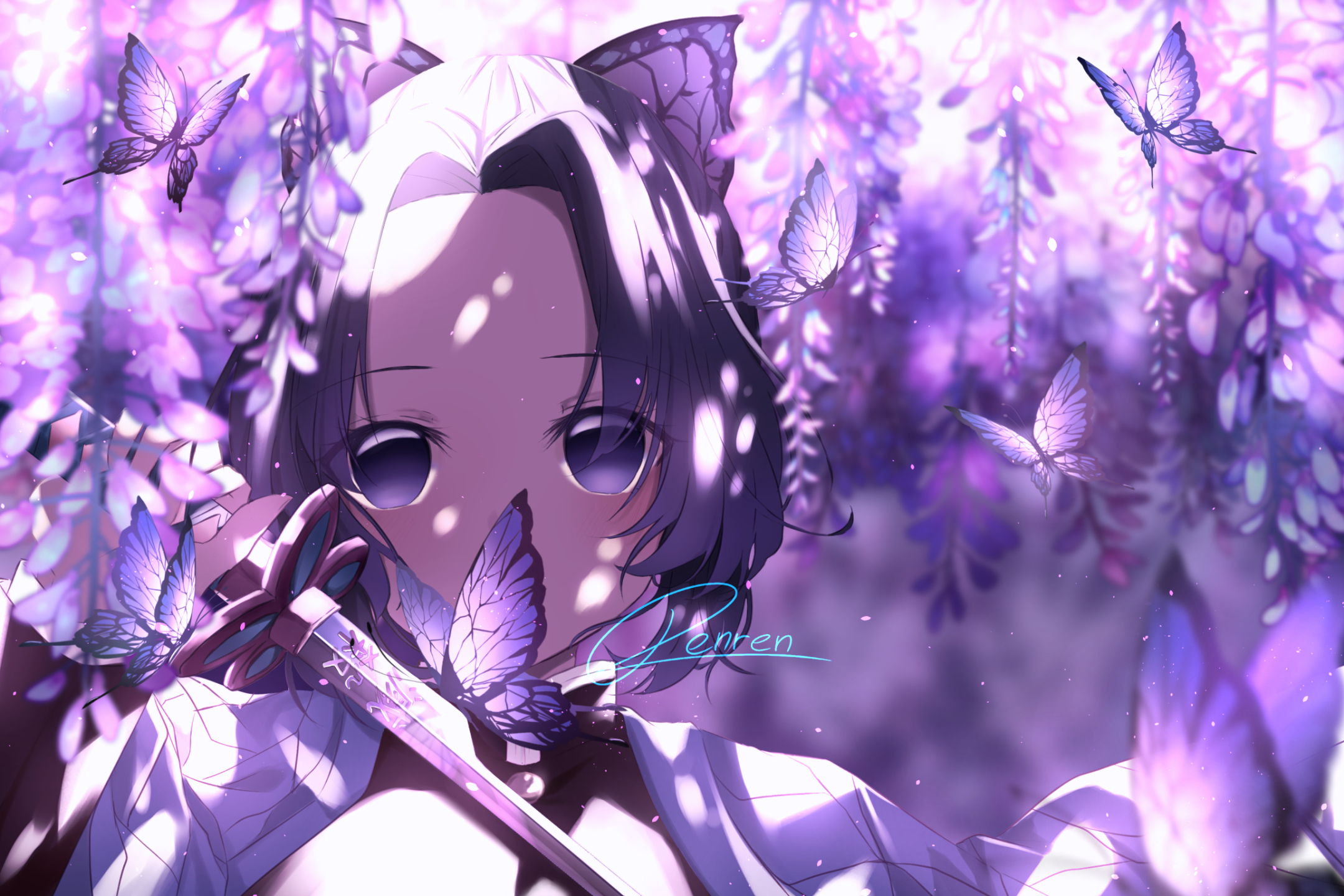 Free download wallpaper Anime, Butterfly, Demon Slayer: Kimetsu No Yaiba, Shinobu Kochou on your PC desktop