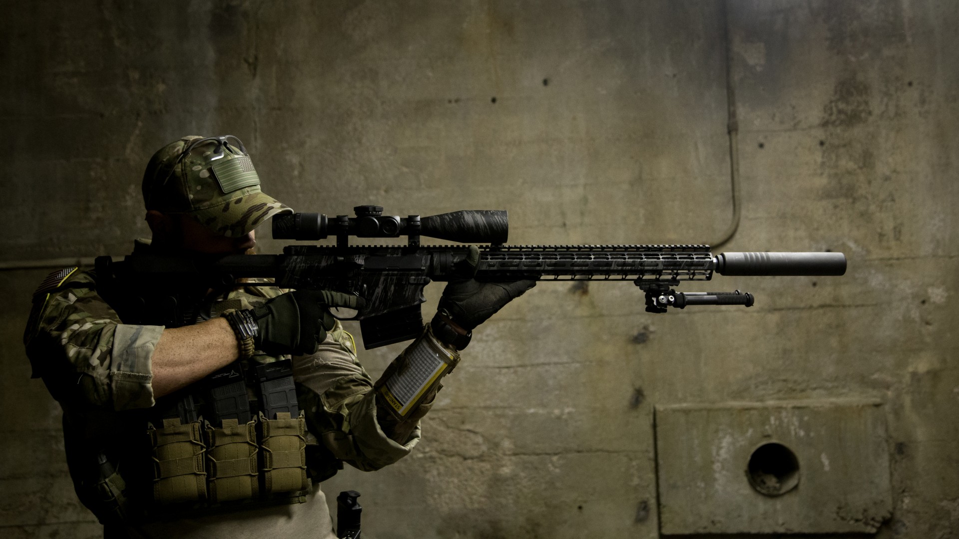 Free download wallpaper Military, Army, Sniper on your PC desktop
