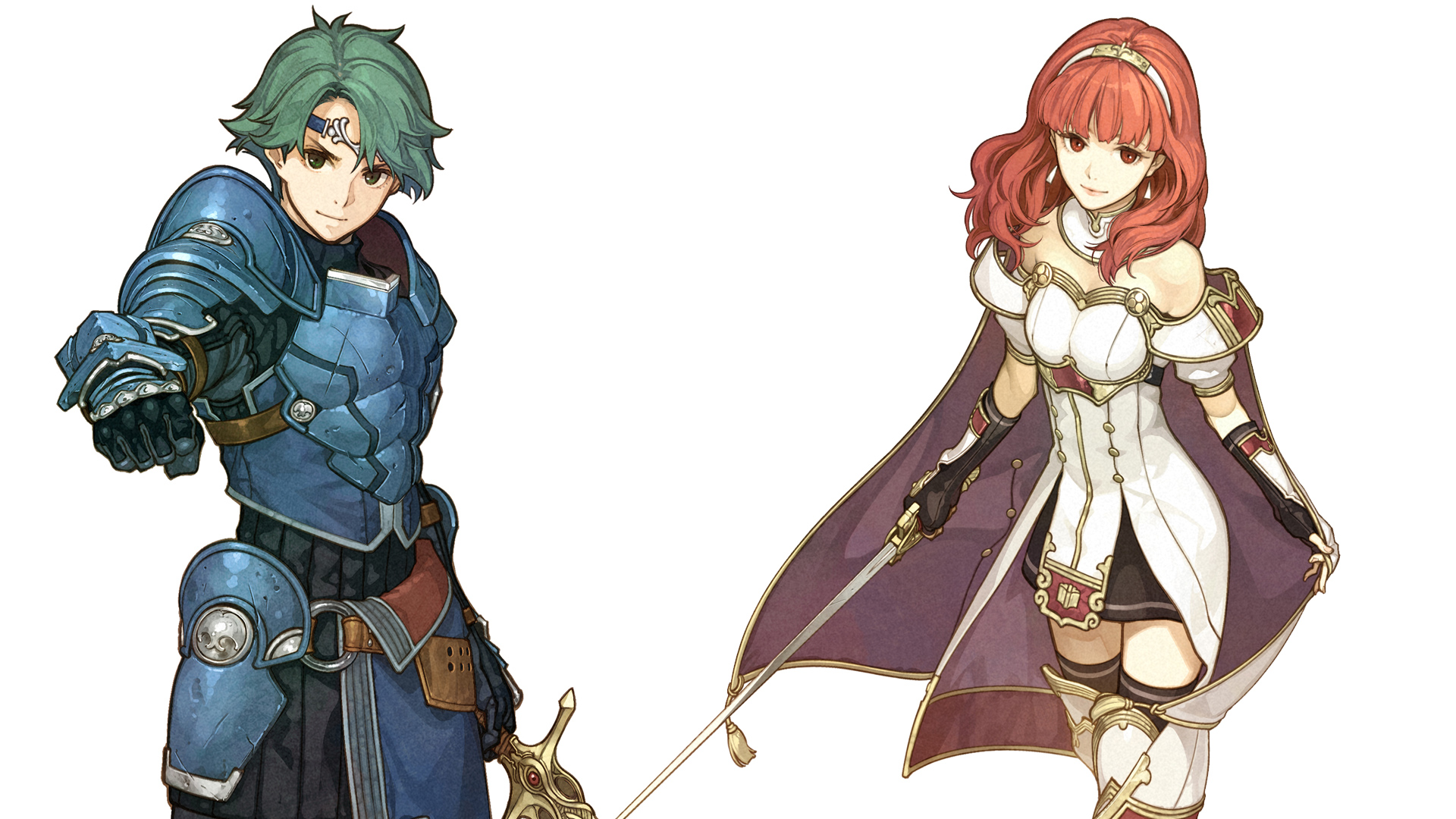 video game, fire emblem echoes: shadows of valentia, alm (fire emblem), celica (fire emblem)