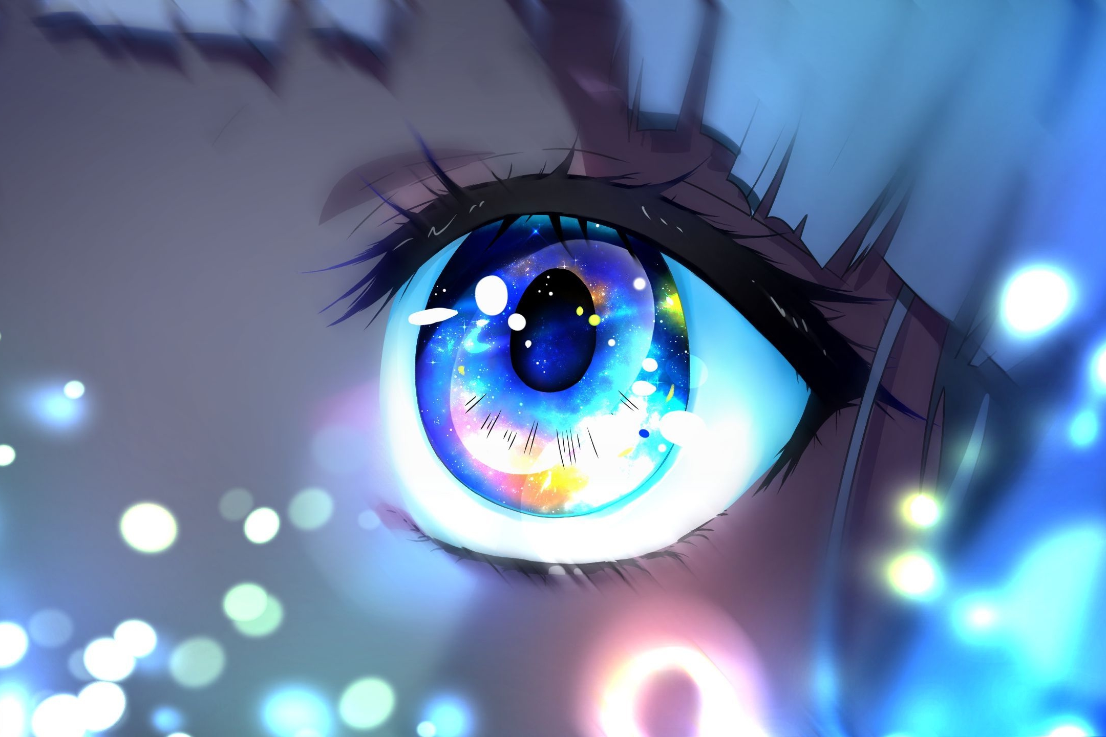 Free download wallpaper Anime, Eye, Virtual Youtuber on your PC desktop