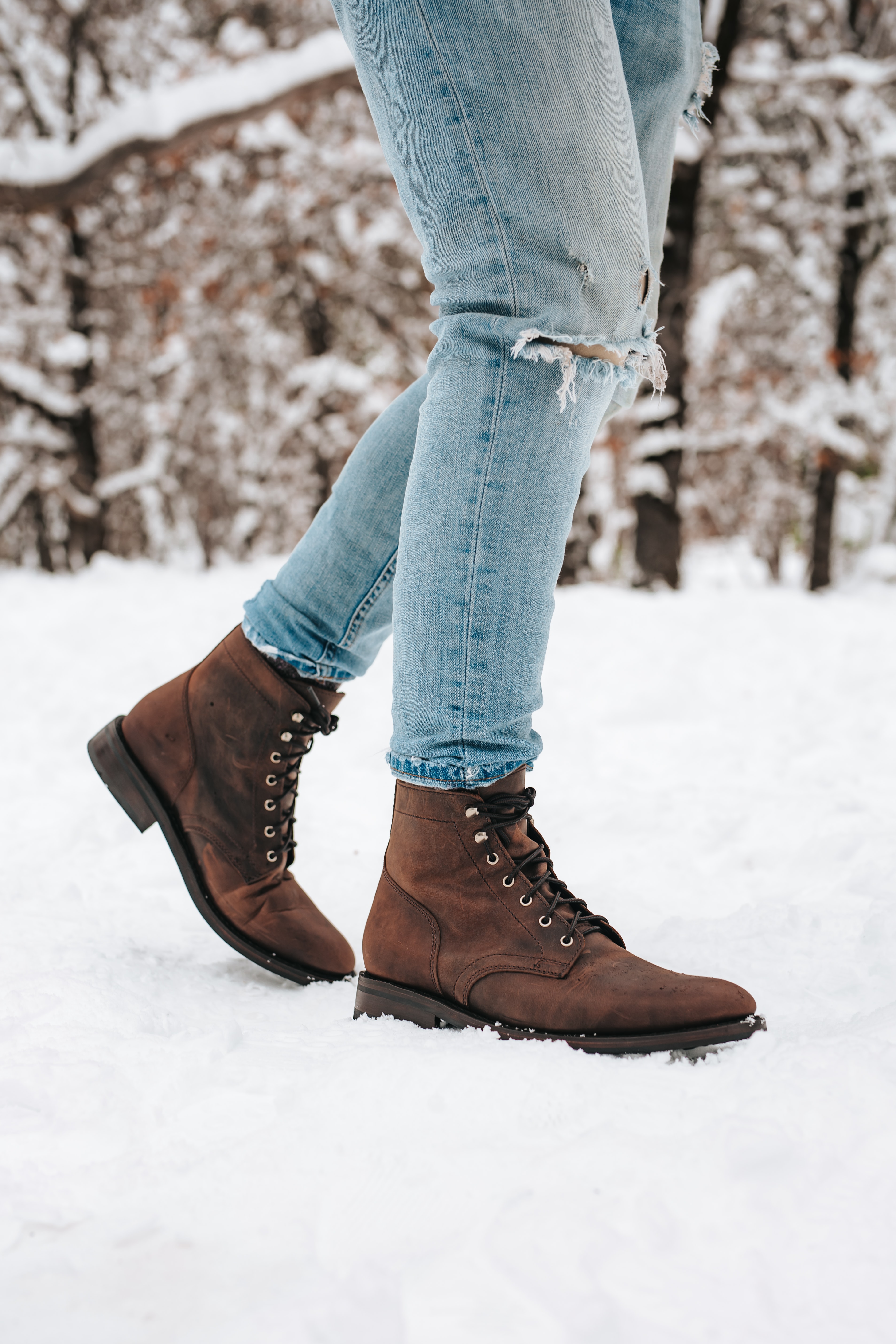 snow, miscellanea, miscellaneous, legs, boots, shoes, jeans