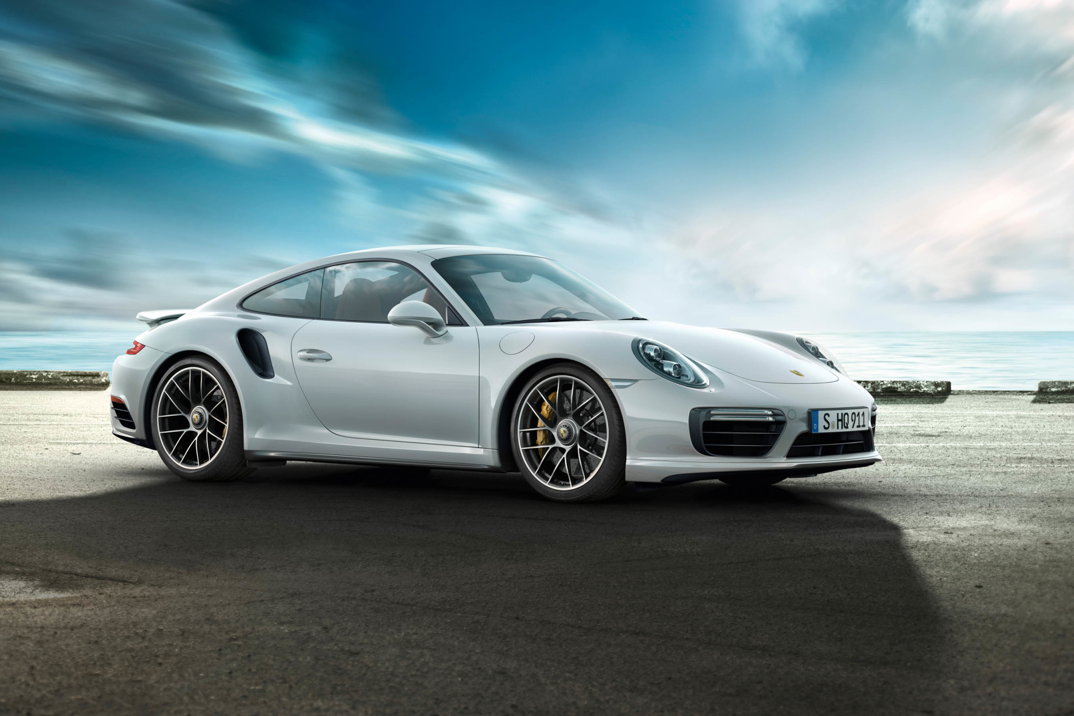 Descarga gratis la imagen Porsche, Coche, Porsche 911, Vehículos, Coche Blanco, Porsche 911 Turbo en el escritorio de tu PC