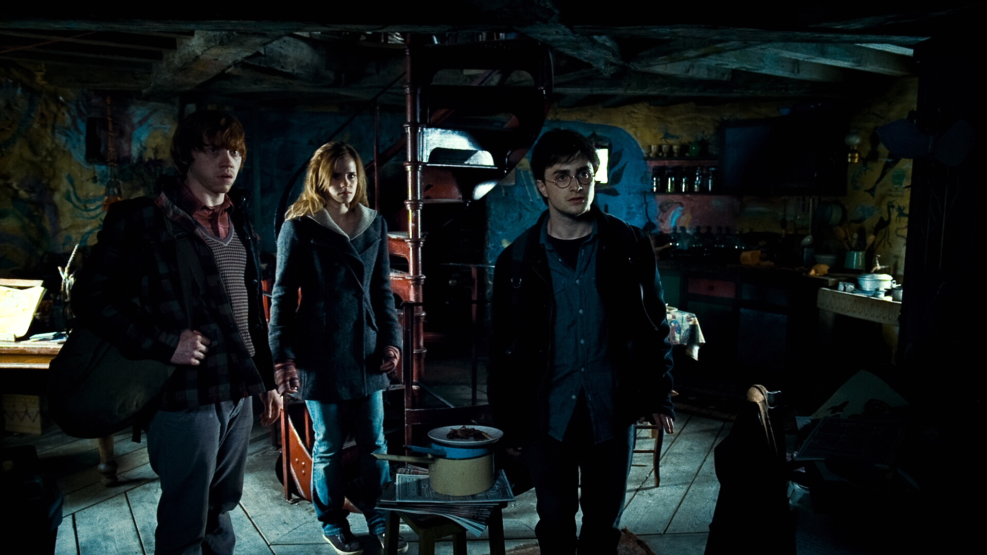 434411 télécharger le fond d'écran film, harry potter et les reliques de la mort 1ère partie, harry potter, hermione granger, ron weasley - économiseurs d'écran et images gratuitement