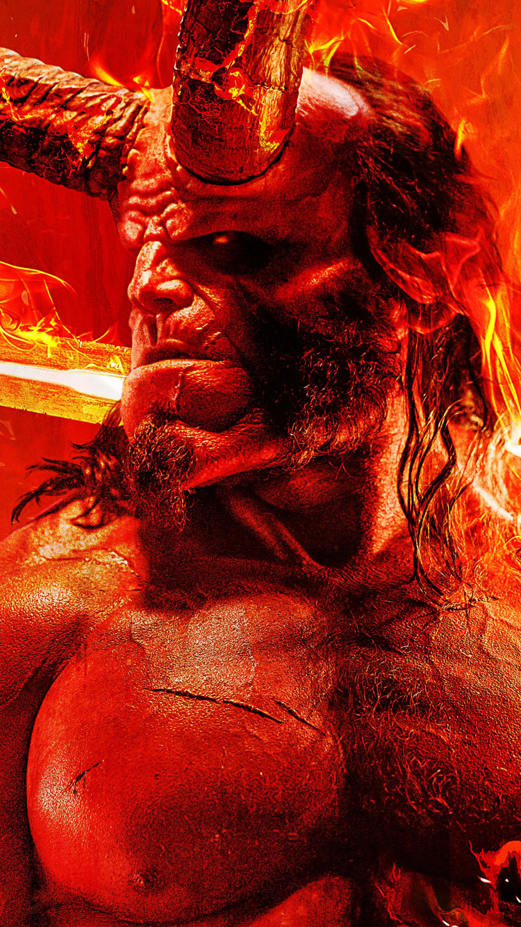 Download mobile wallpaper Movie, Hellboy, David Harbour, Hellboy (2019) for free.