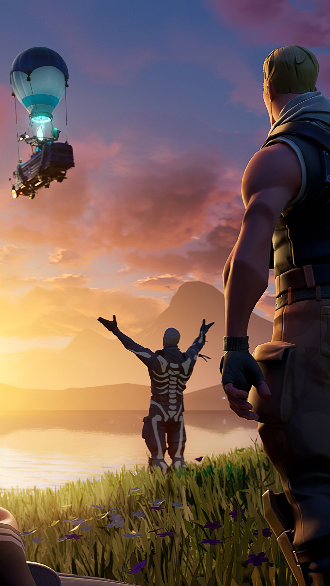 Handy-Wallpaper Computerspiele, Fortnite kostenlos herunterladen.