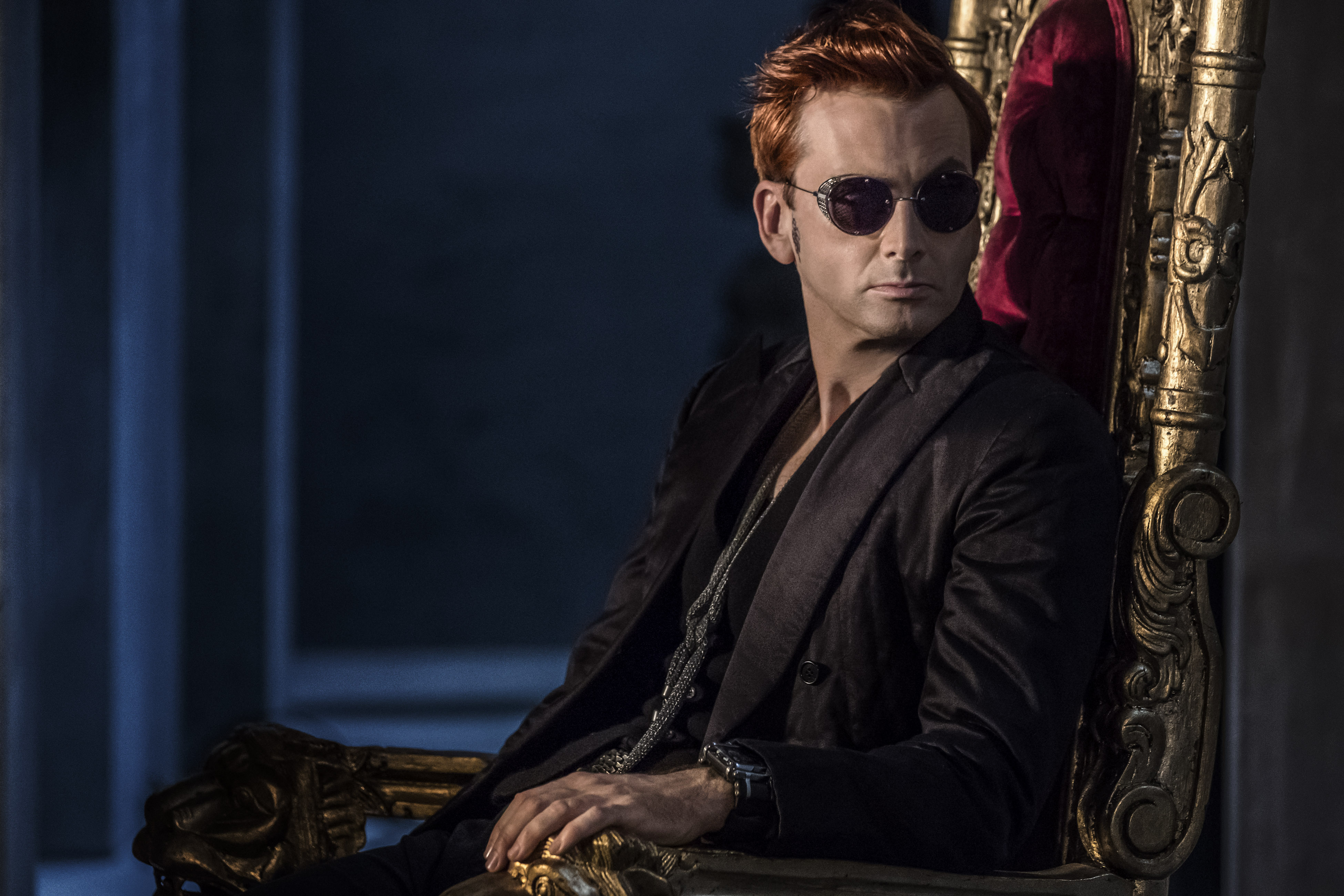 Download mobile wallpaper David Tennant, Tv Show, Crowley (Good Omens), Good Omens for free.