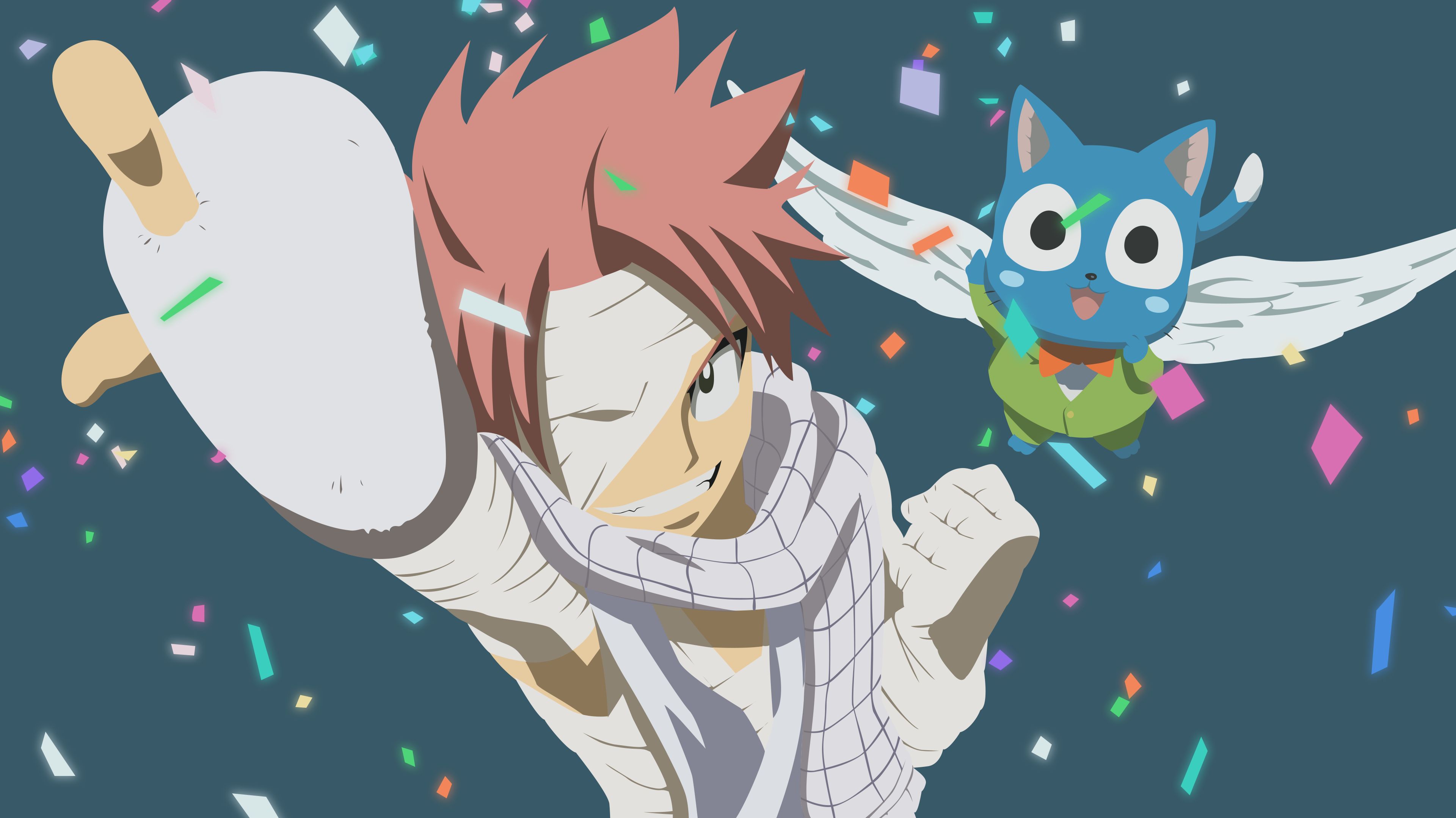 Download mobile wallpaper Anime, Fairy Tail, Natsu Dragneel, Happy (Fairy Tail) for free.