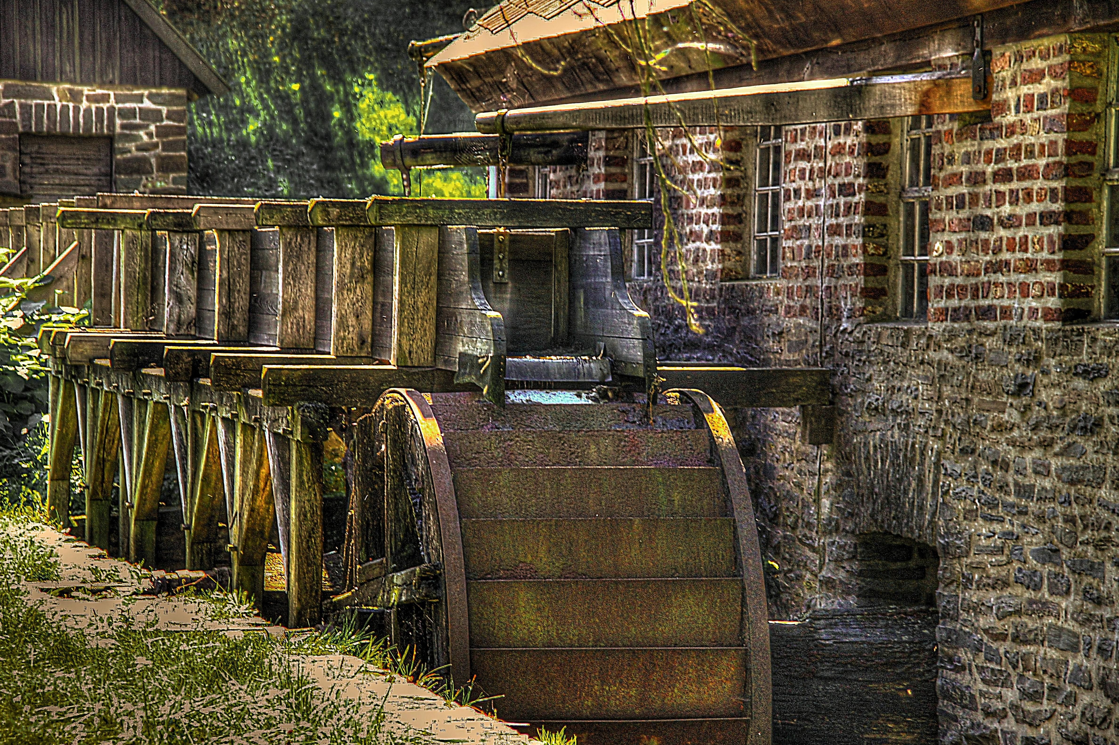 Free download wallpaper Man Made, Watermill on your PC desktop