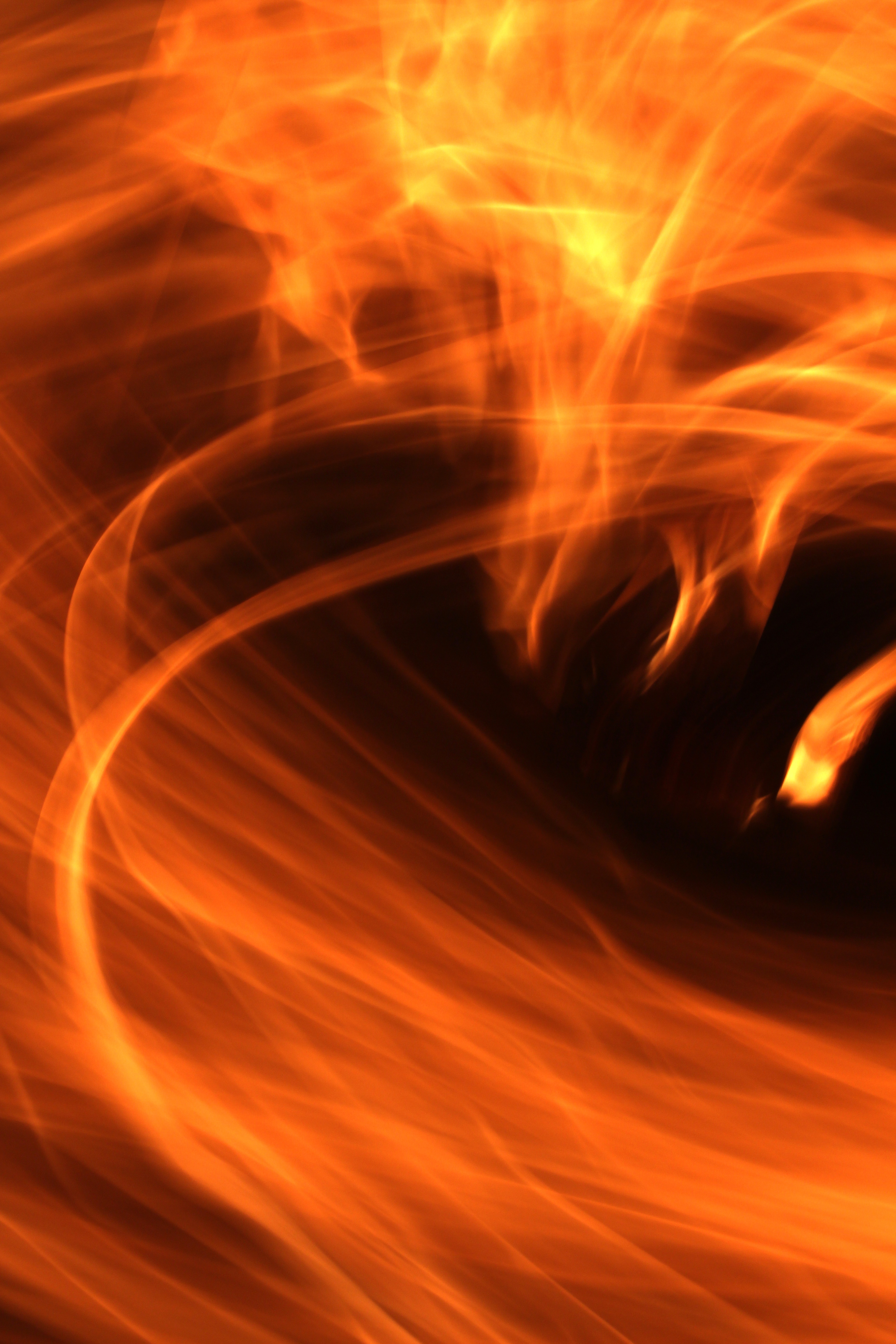 Download mobile wallpaper Flame, Fire, Lines, Abstract, Dark for free.