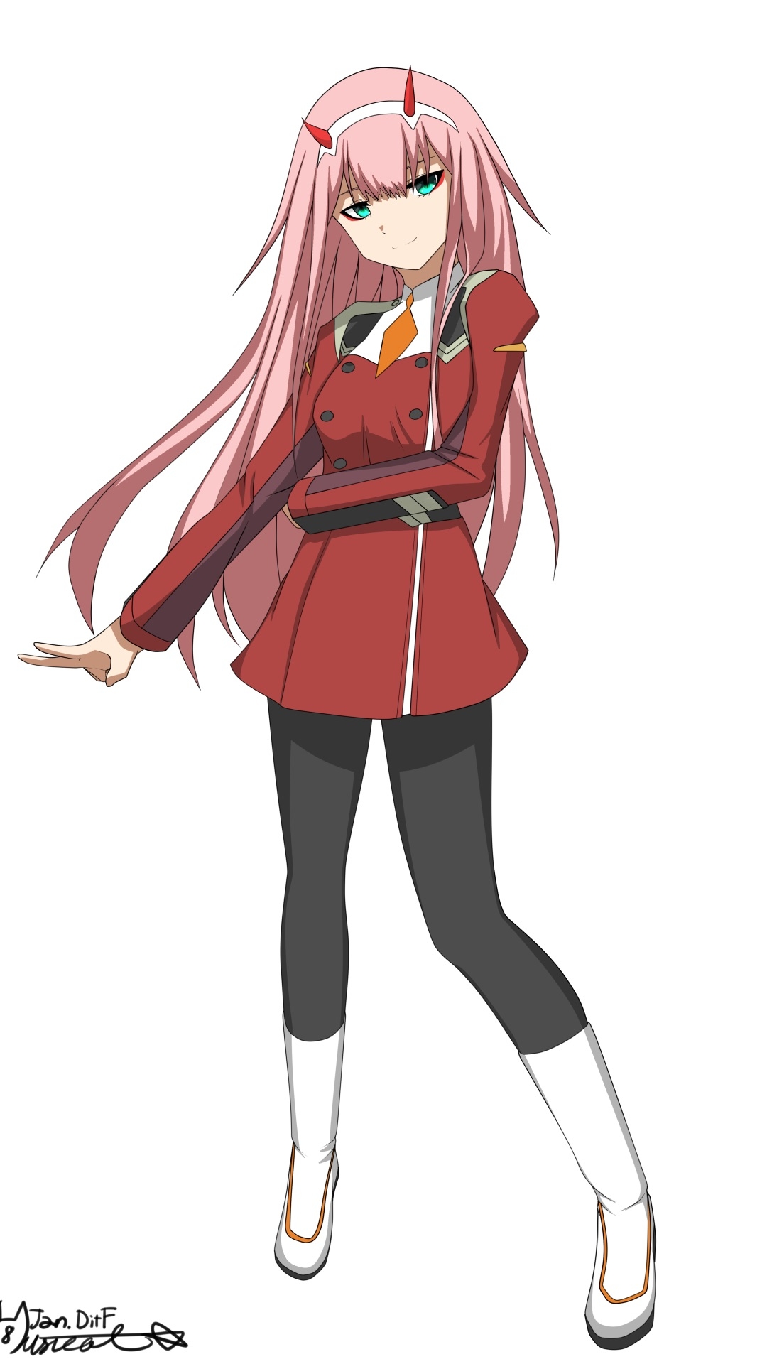 Handy-Wallpaper Animes, Darling In The Franxx, Zero Two (Liebling Im Franxx) kostenlos herunterladen.