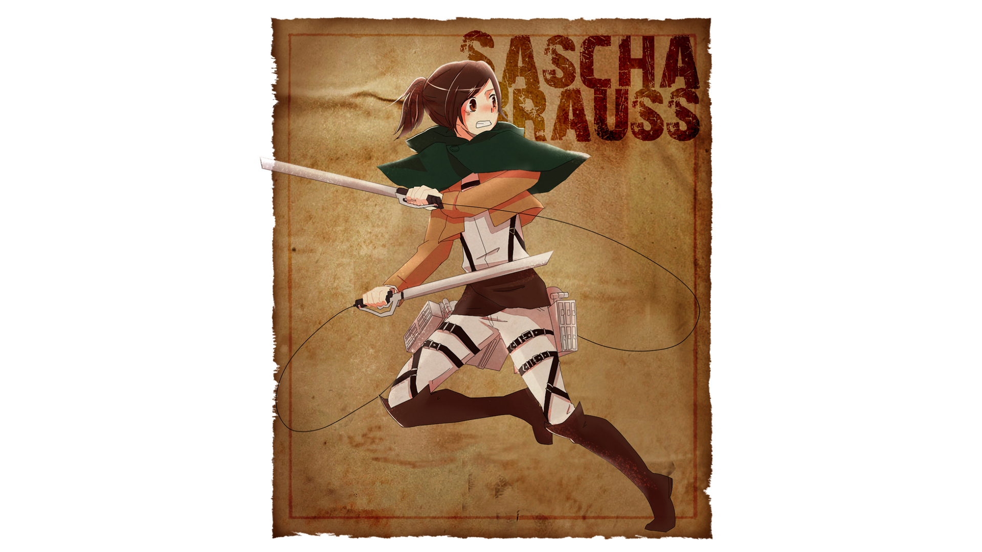 Laden Sie das Animes, Attack On Titan, Sasha Bluse-Bild kostenlos auf Ihren PC-Desktop herunter