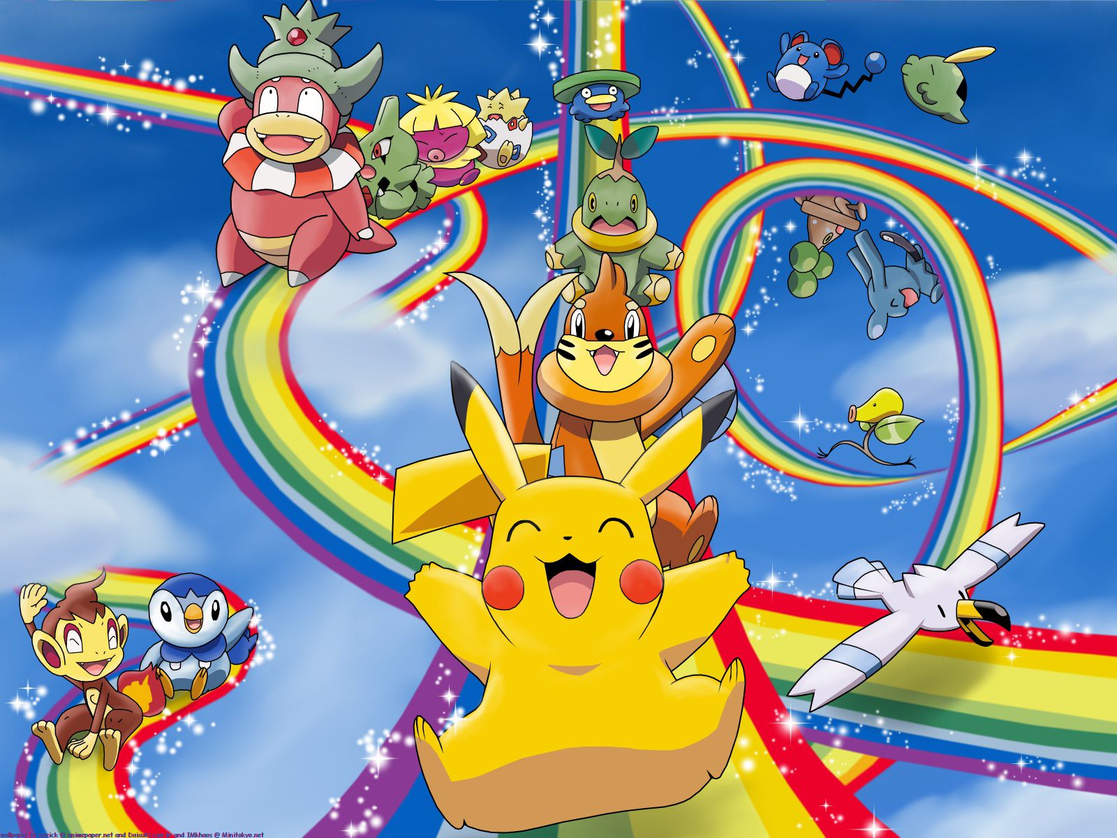 323484 Hintergrundbild herunterladen animes, pokémon, pikachu, piplup (pokémon) - Bildschirmschoner und Bilder kostenlos